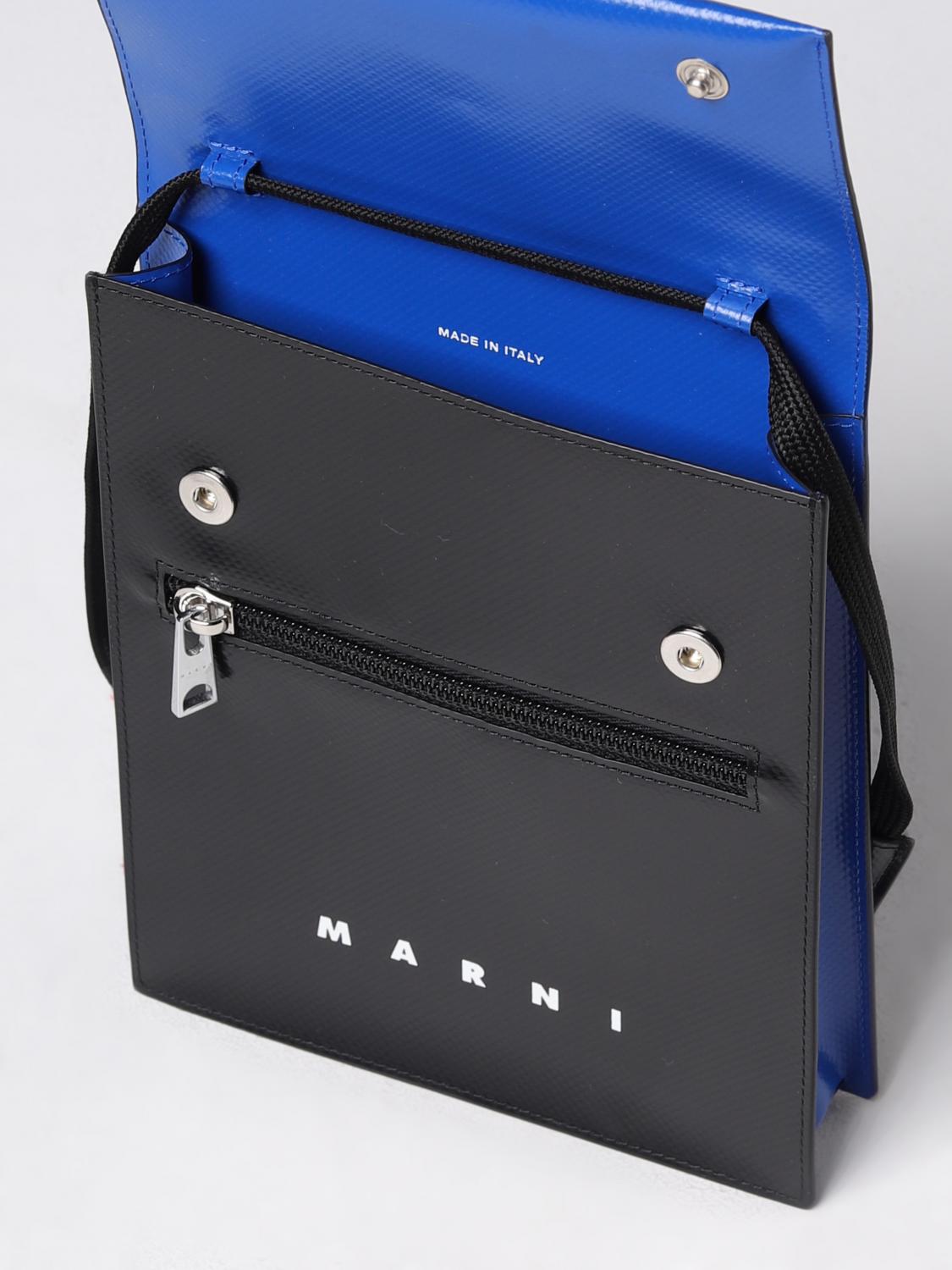 MARNI BORSA A TRACOLLA: Borsa Tribeca Marni in pvc, Nero - Img 5