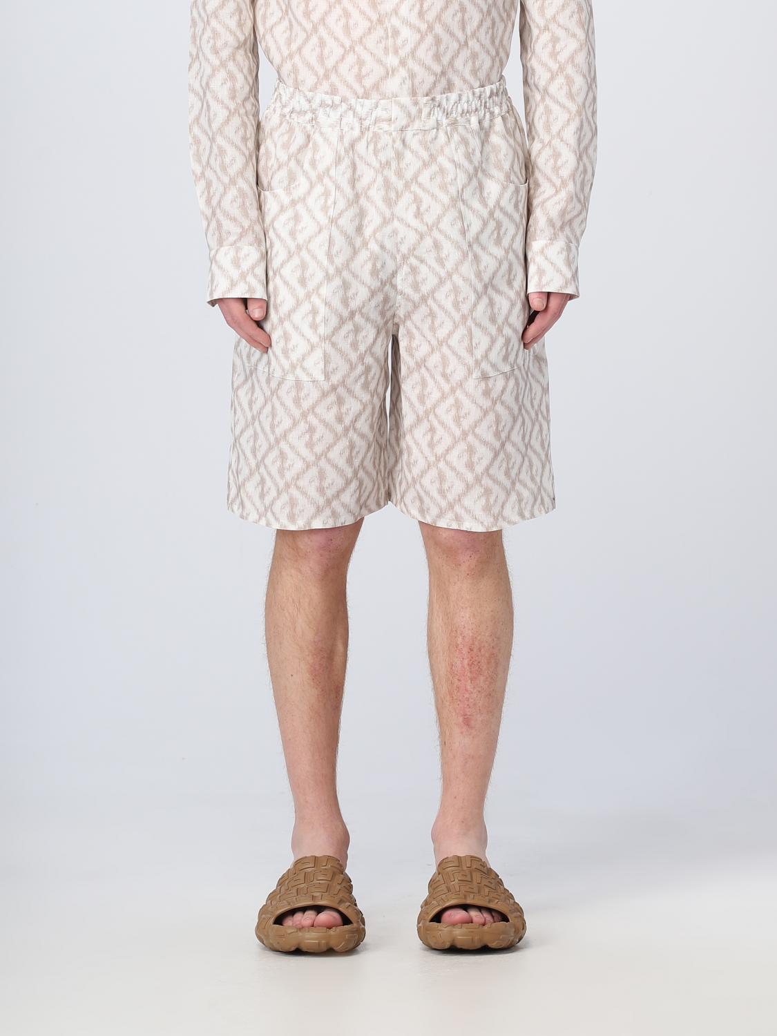 FENDI SHORT: Short homme Fendi, Beige - Img 1