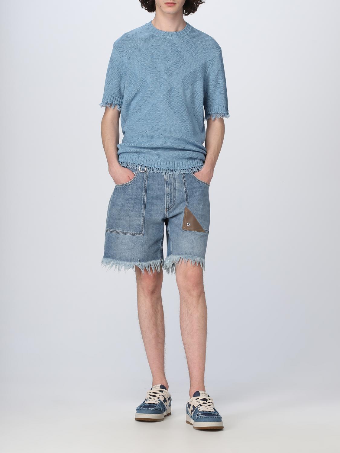 FENDI PANTALONES CORTOS: Jeans hombre Fendi, Denim - Img 2