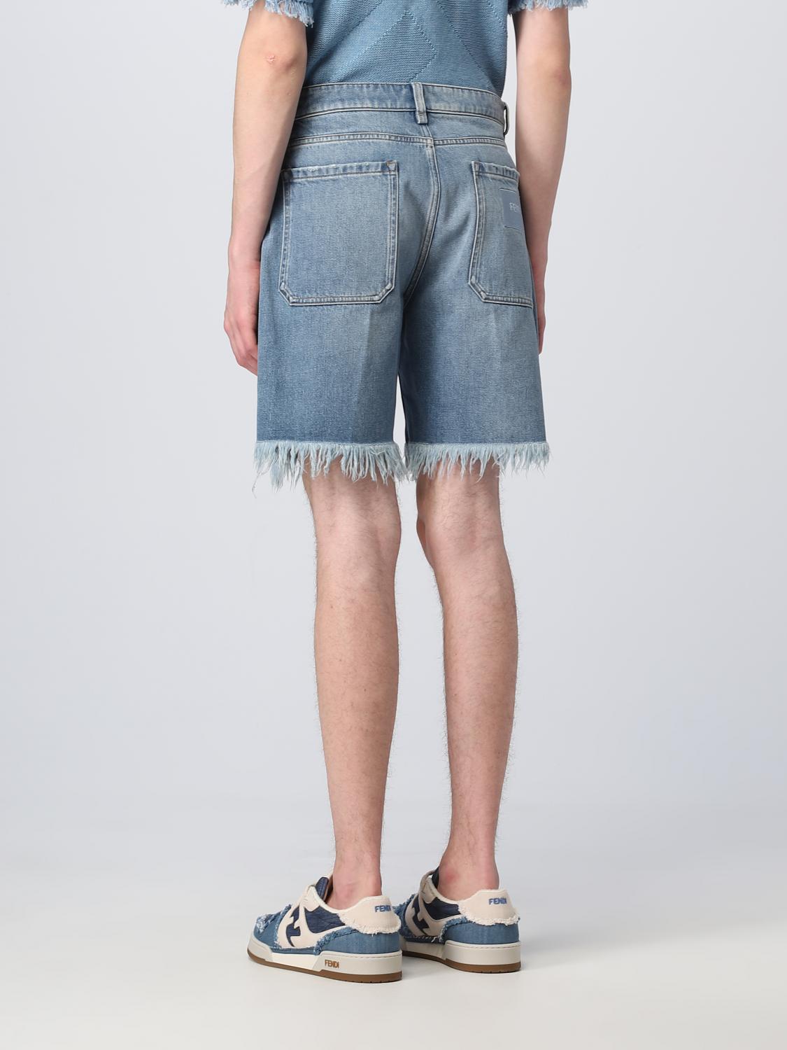 FENDI PANTALONES CORTOS: Jeans hombre Fendi, Denim - Img 3