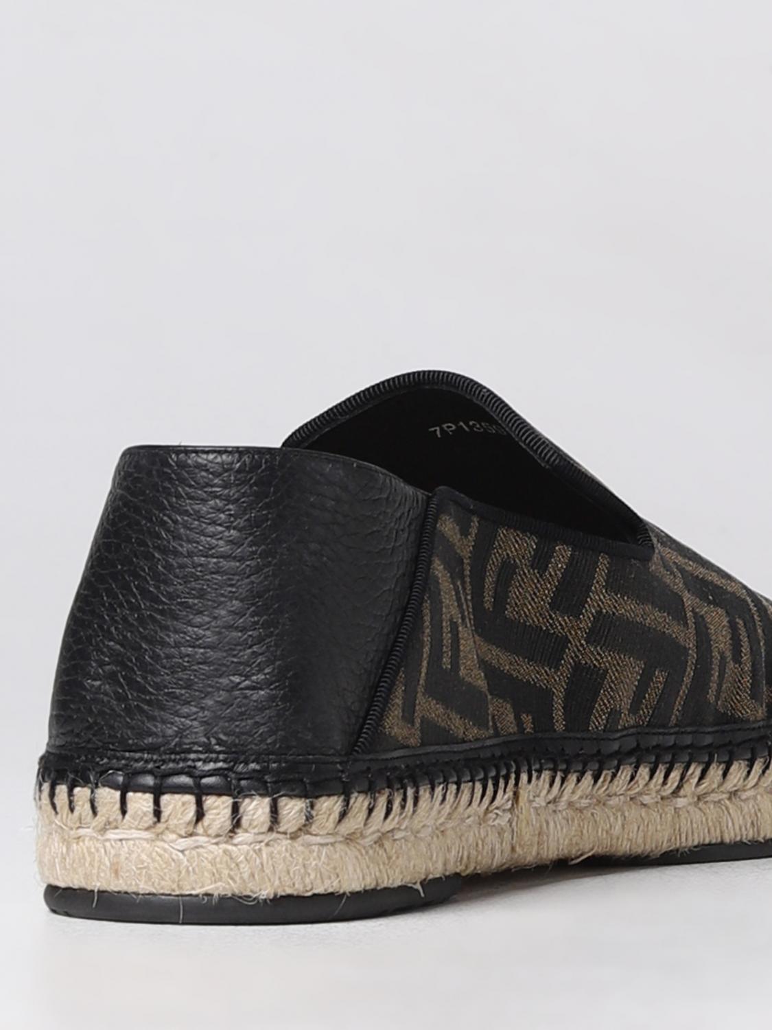 Fendi espadrilles with all-over monogram - Black | 7P1359AAWB