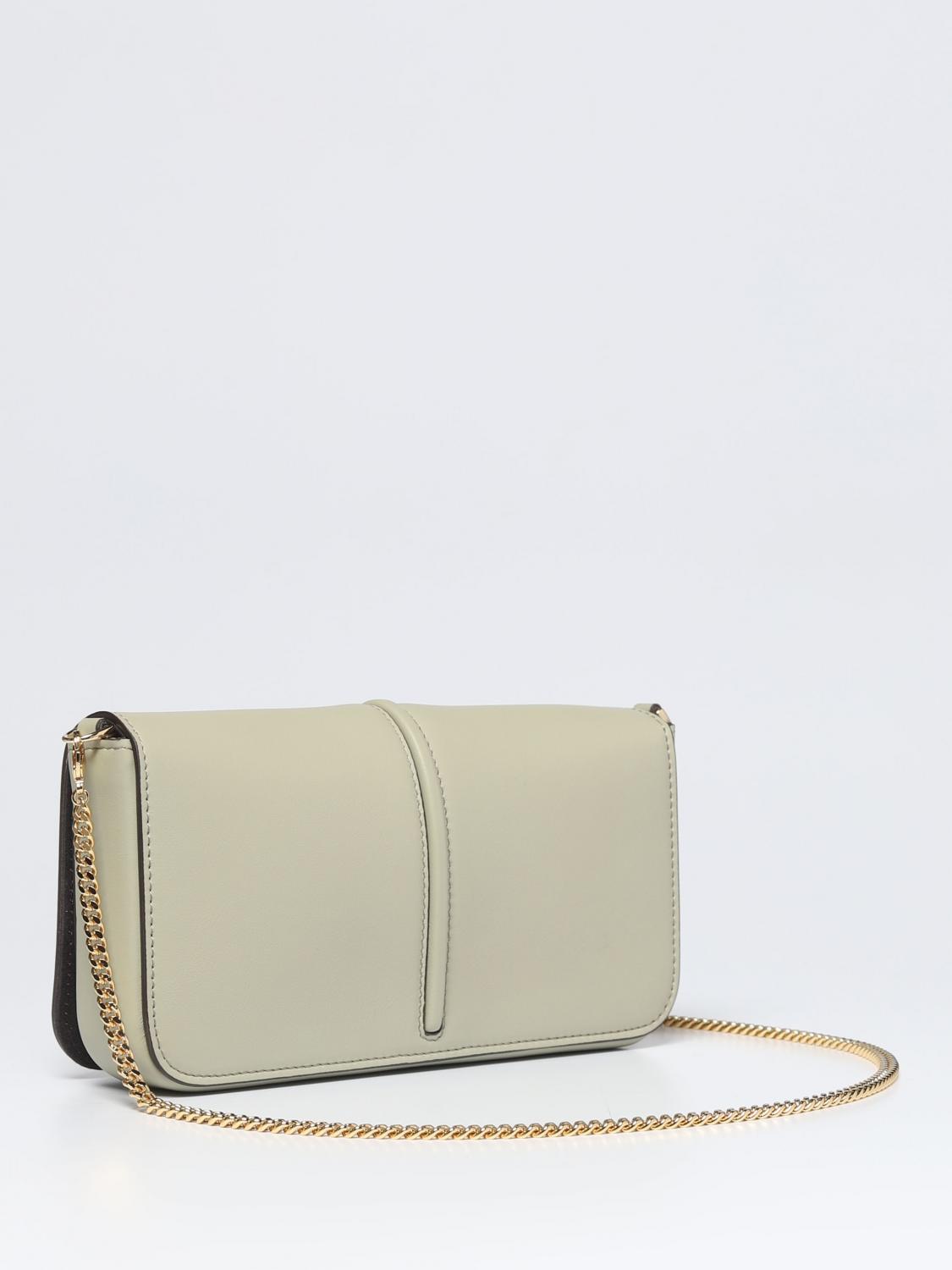FENDI BORSA MINI: Borsa wallet Fendigraphy Fendi in pelle con lettering applicato, Verde - Img 3