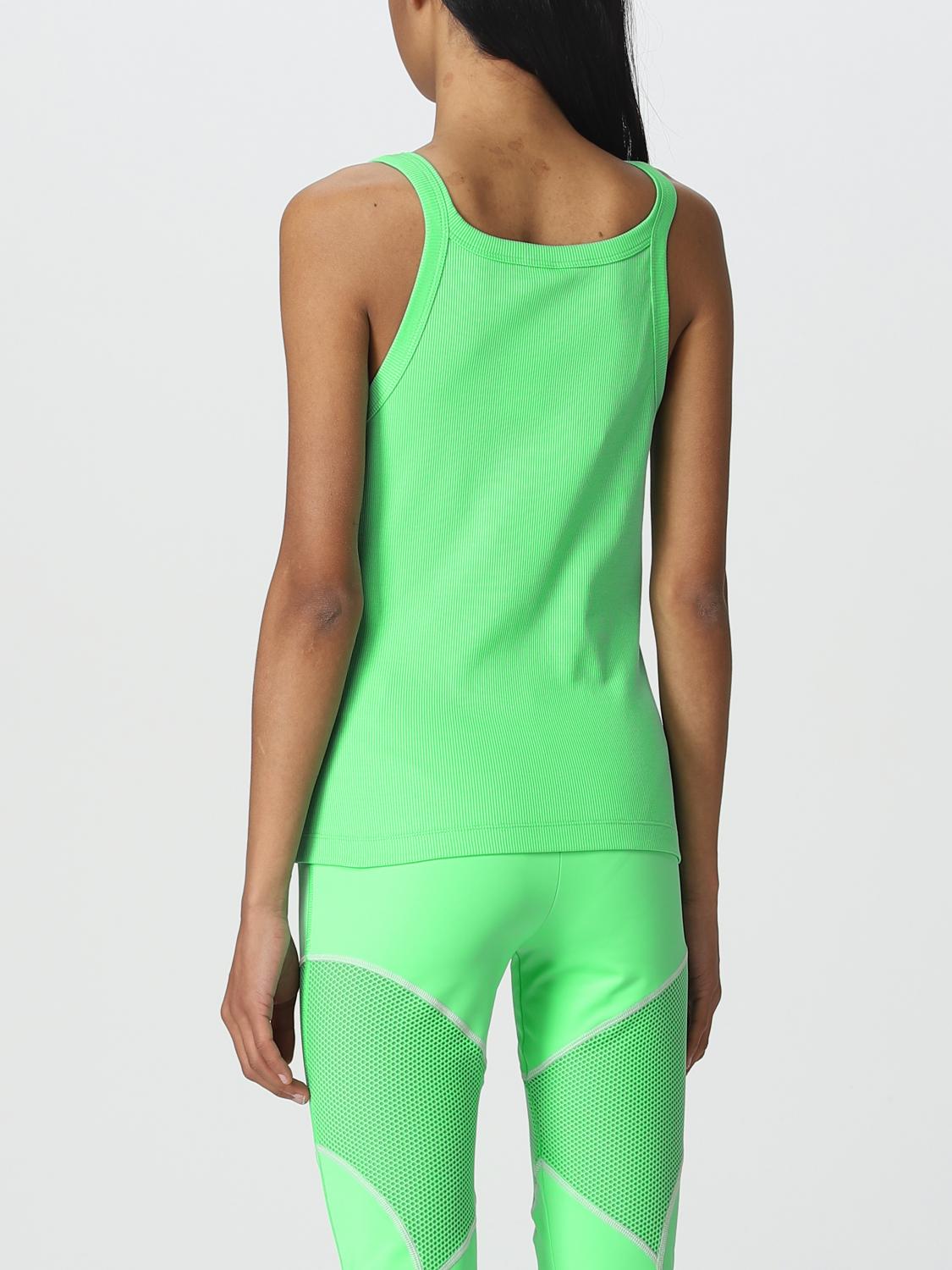 FENDI TOP: Top Fendi de algodón elástico, Verde - Img 3