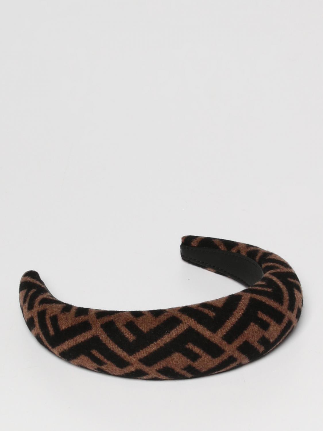 Fendi hairband FF Band Wool Brown | Fendi main image 3