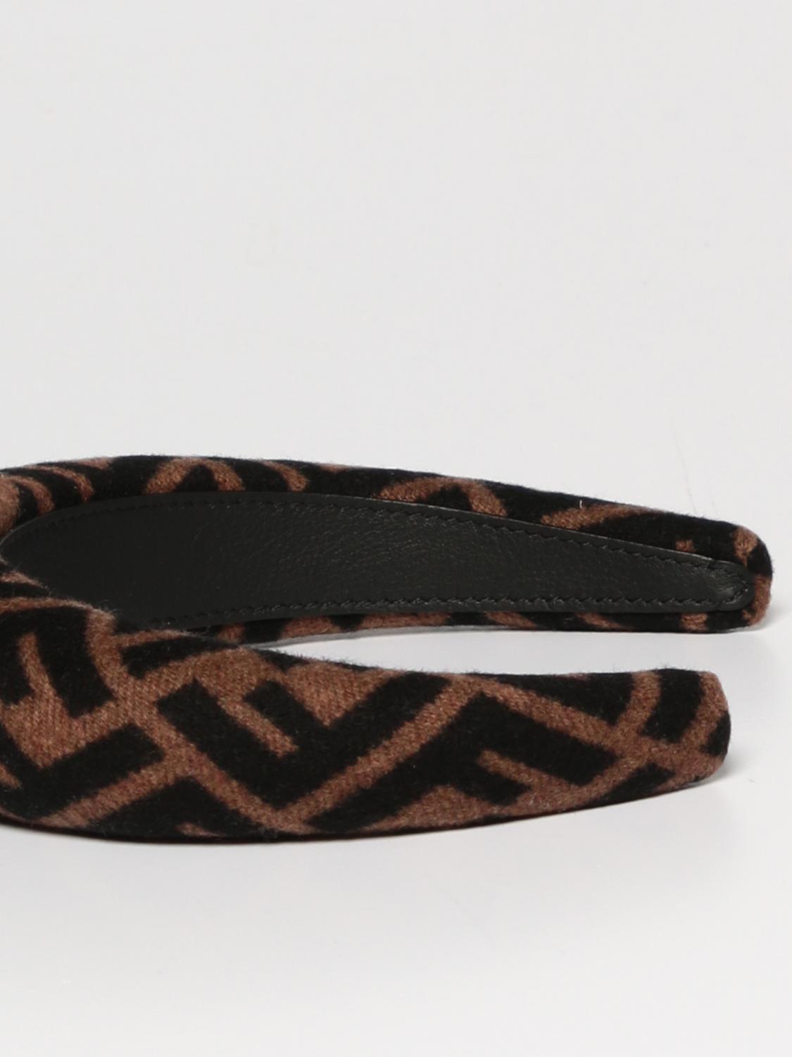 Fendi wool and cashmere headband - Tobacco | FXQ646AALQ  display picture 3