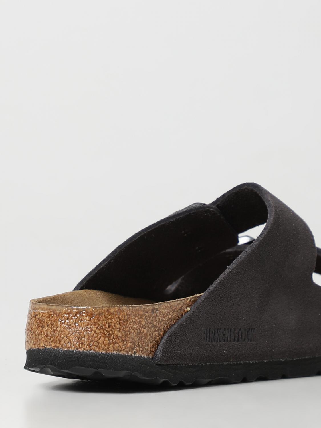 BIRKENSTOCK SANDALI: Sandalo Arizona Birkenstock in pelle scamosciata, Grigio - Img 3