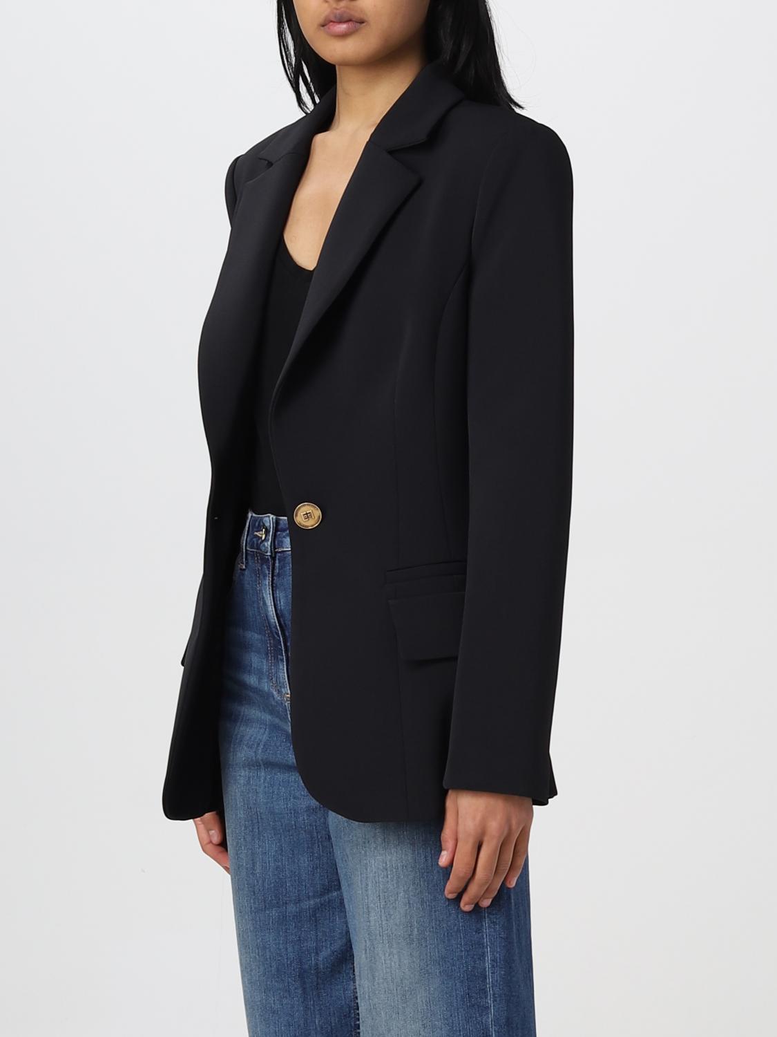 ELISABETTA FRANCHI BLAZER: Blazer damen Elisabetta Franchi, Schwarz - Img 3
