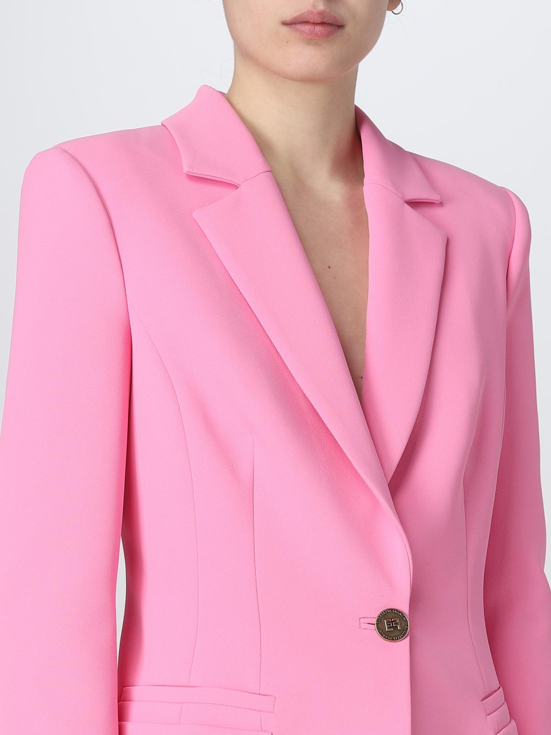 ELISABETTA FRANCHI AMERICANA: Americana mujer Elisabetta Franchi, Rosa - Img 5