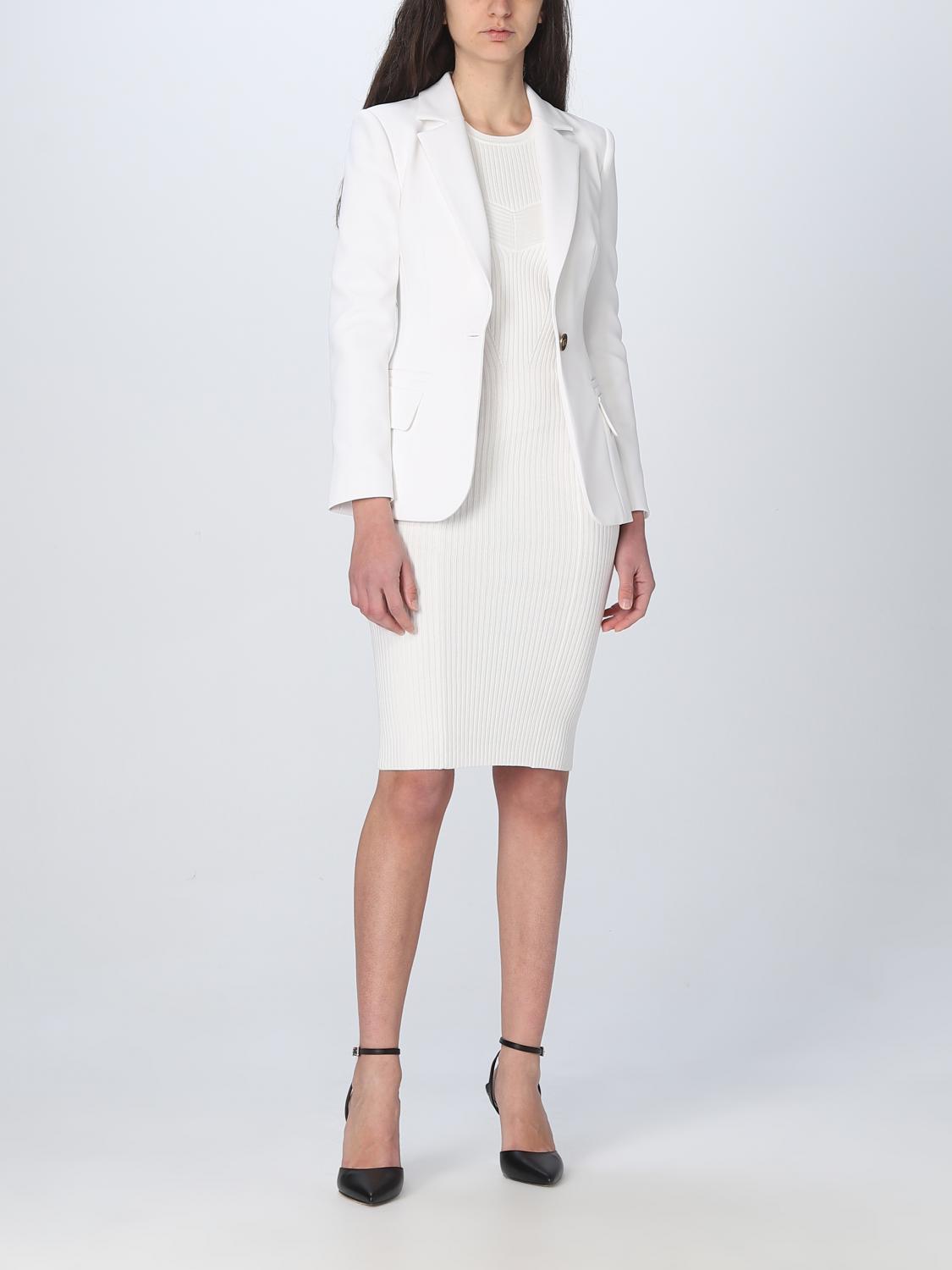 ELISABETTA FRANCHI AMERICANA: Americana mujer Elisabetta Franchi, Marfil - Img 2