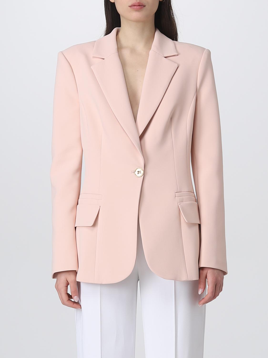 ELISABETTA FRANCHI AMERICANA: Americana mujer Elisabetta Franchi, Rosa Pálido - Img 1
