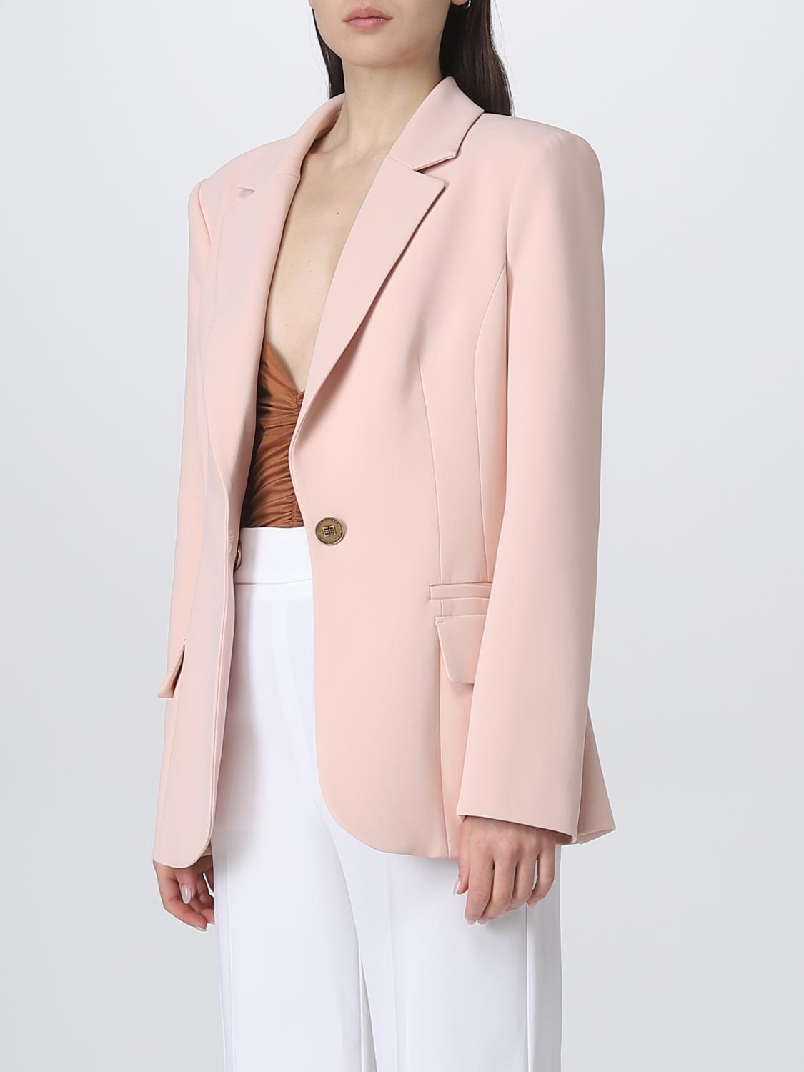 ELISABETTA FRANCHI AMERICANA: Americana mujer Elisabetta Franchi, Rosa Pálido - Img 4