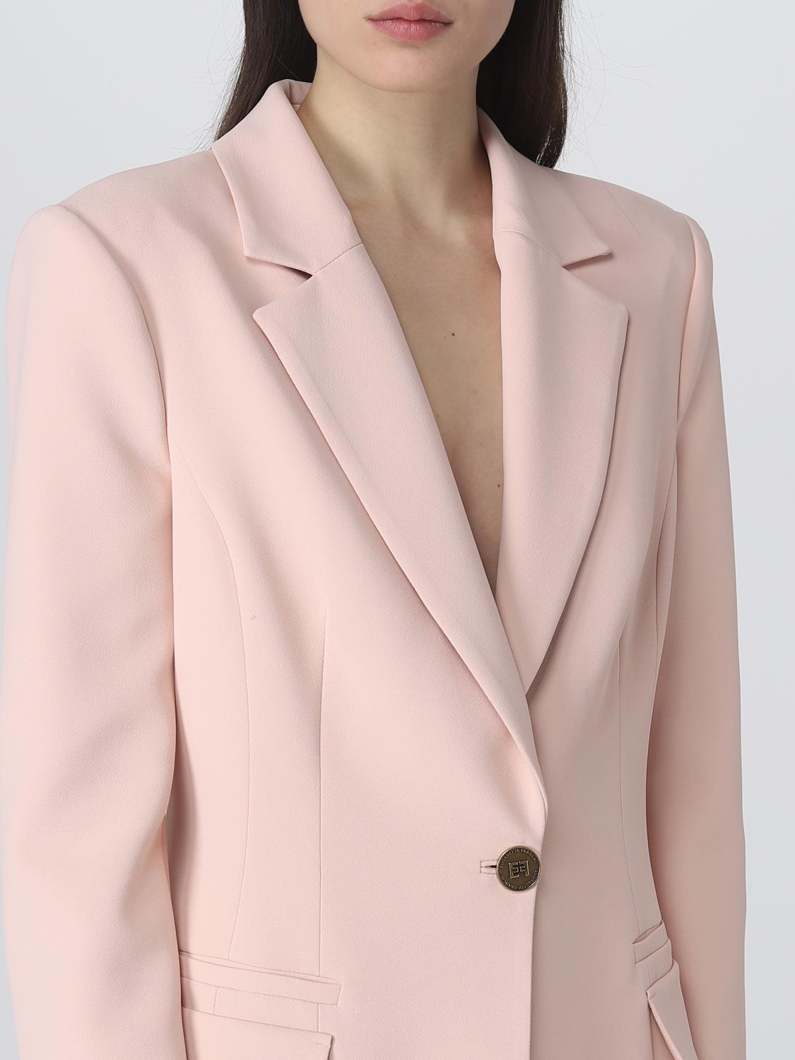 ELISABETTA FRANCHI AMERICANA: Americana mujer Elisabetta Franchi, Rosa Pálido - Img 5