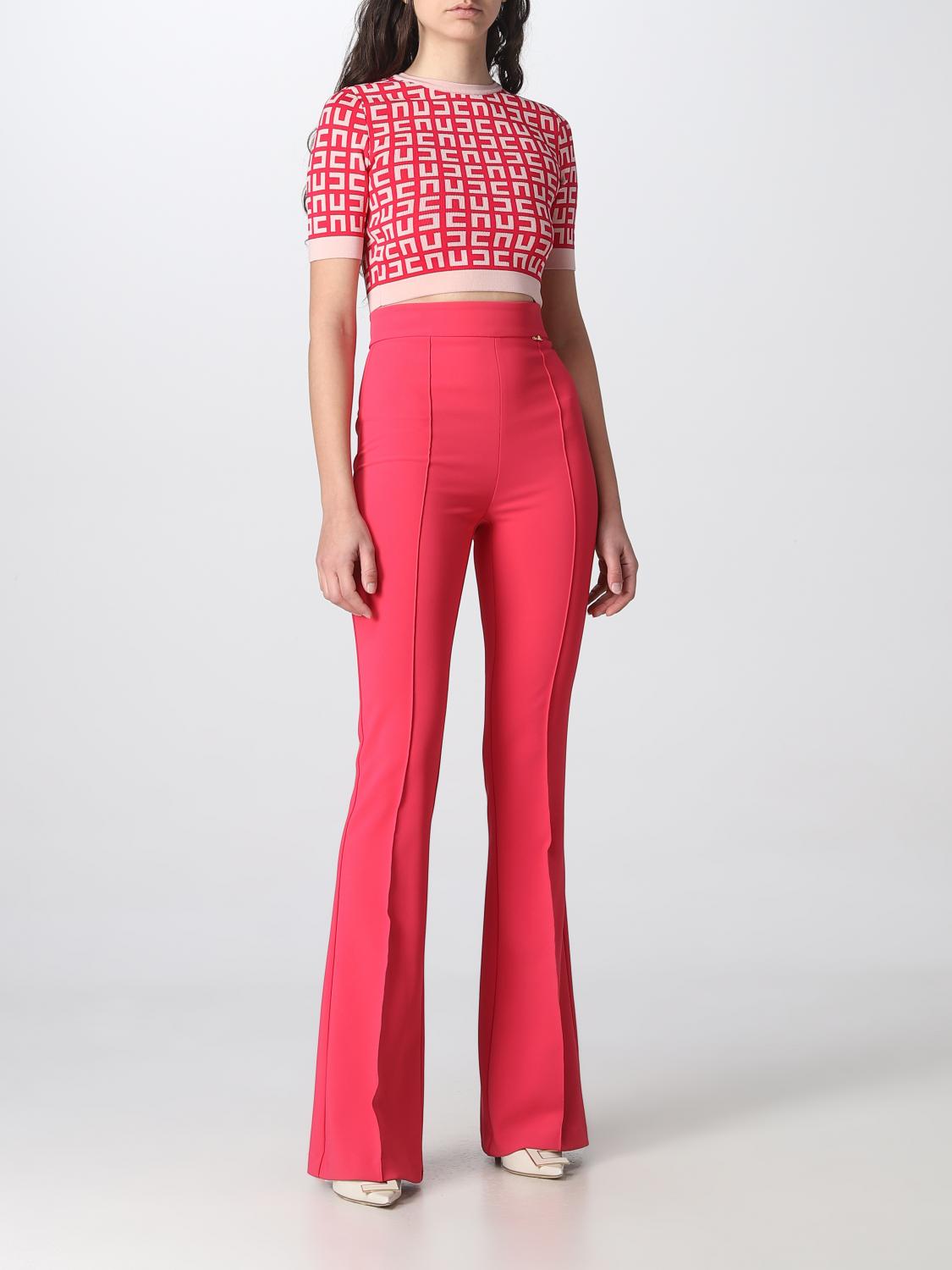 ELISABETTA FRANCHI PANTALONES: Pantalón mujer Elisabetta Franchi, Fucsia - Img 2