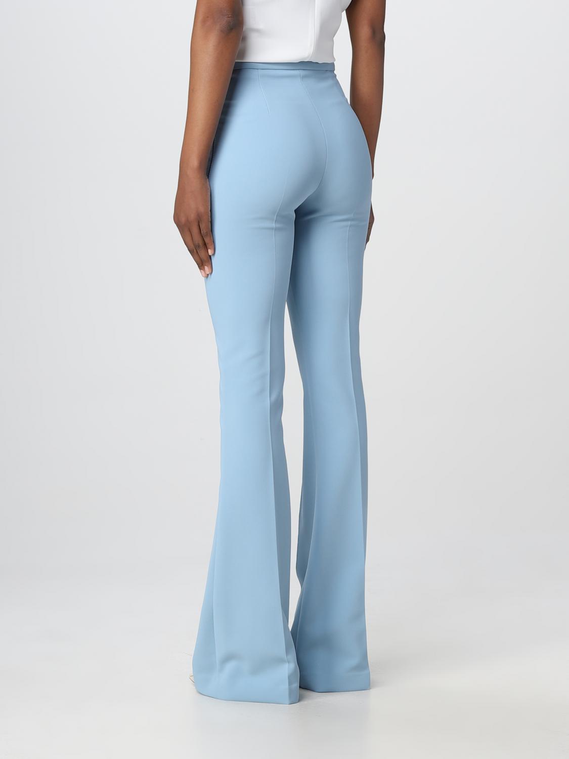 ELISABETTA FRANCHI PANTALONES: Pantalón mujer Elisabetta Franchi, Azul Claro - Img 3