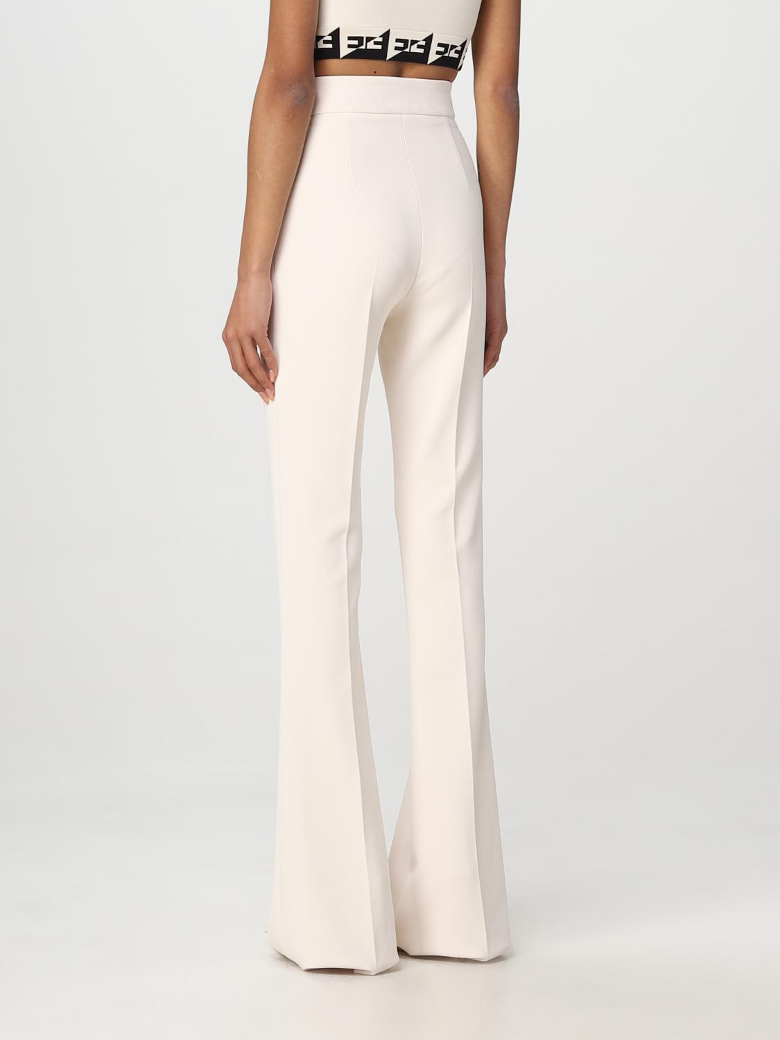 ELISABETTA FRANCHI PANTALONES: Pantalón mujer Elisabetta Franchi, Nata - Img 2