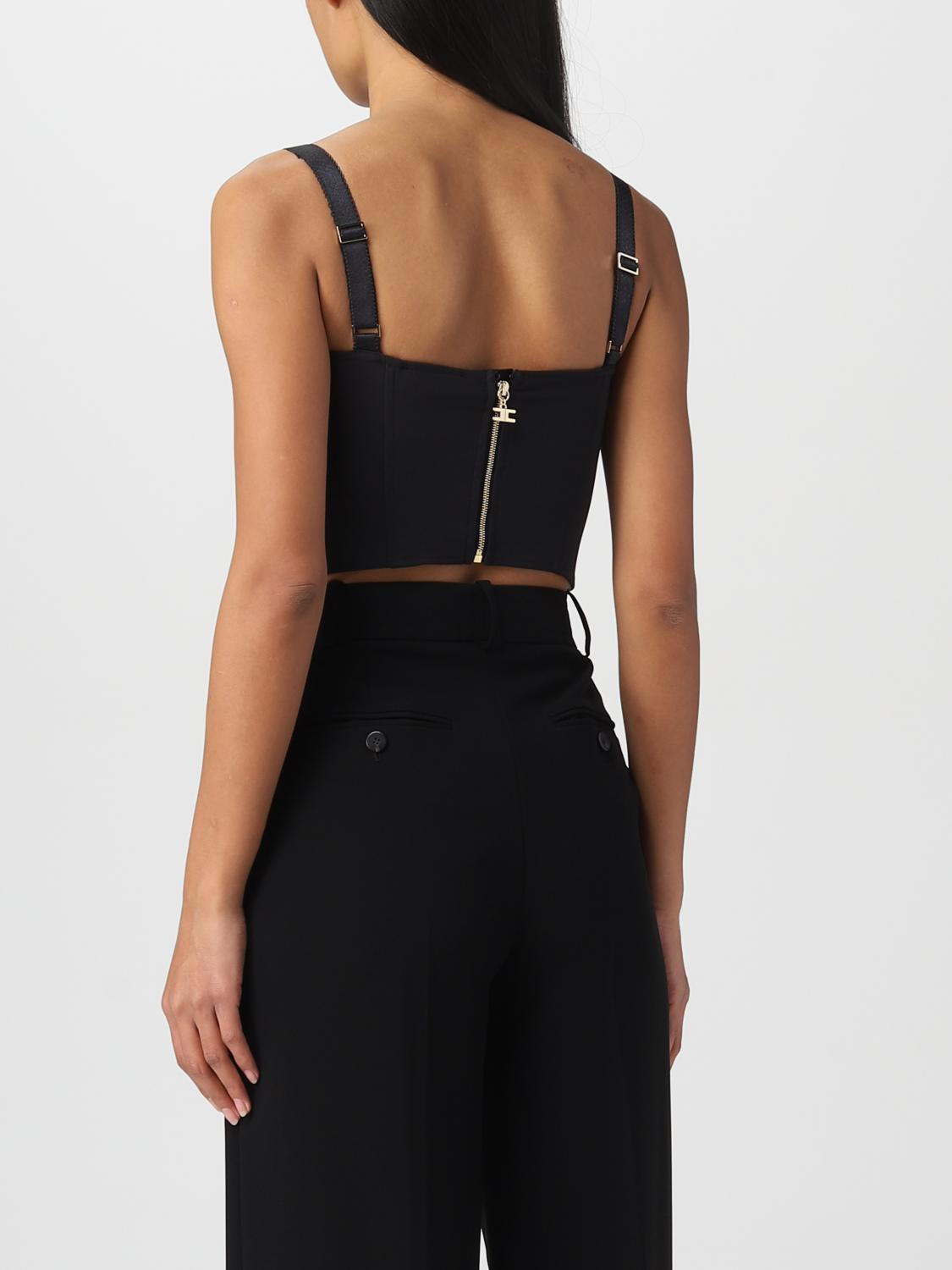 ELISABETTA FRANCHI TOP: Top damen Elisabetta Franchi, Schwarz - Img 2