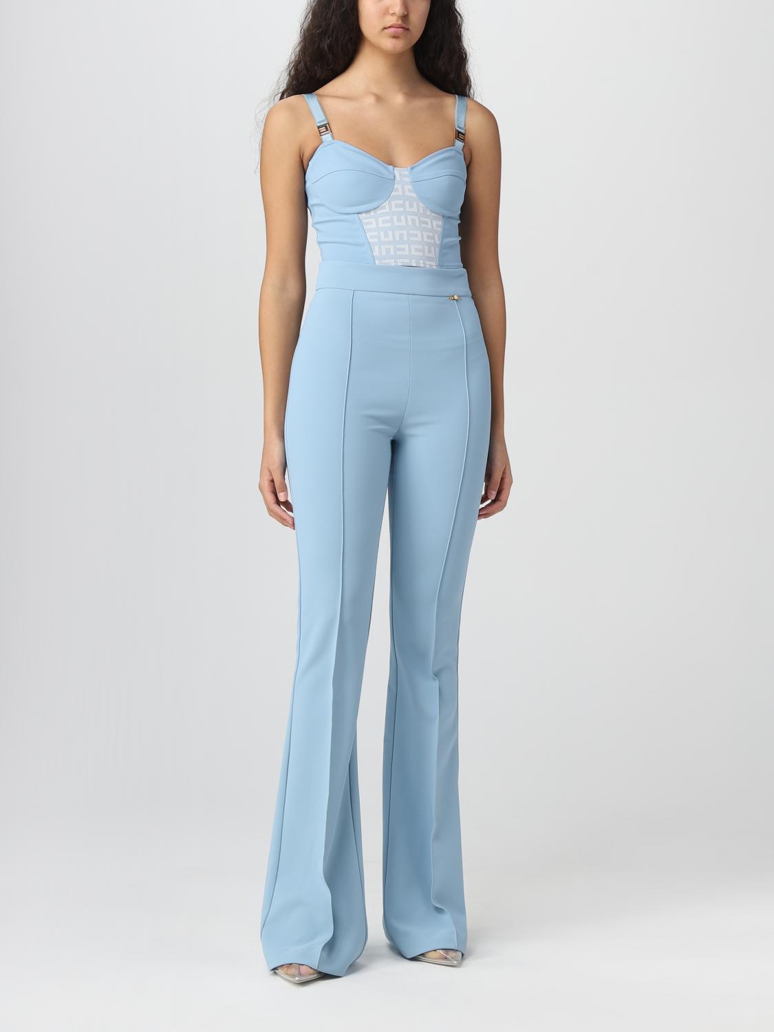 ELISABETTA FRANCHI TOP: Top e bluse donna Elisabetta Franchi, Azzurro - Img 2