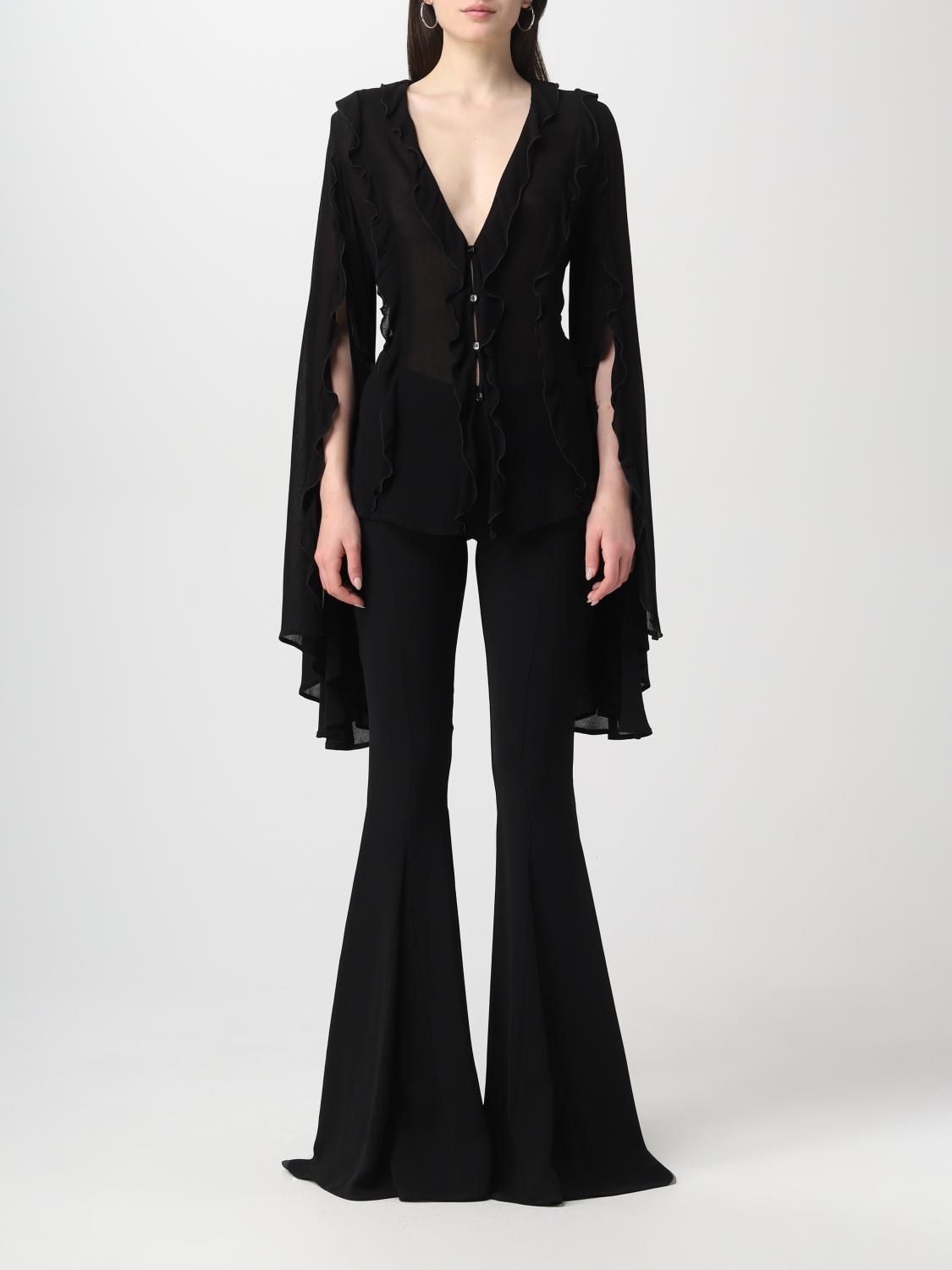 BLUMARINE CAMICIA: Camicia Blumarine in viscosa, Nero - Img 1
