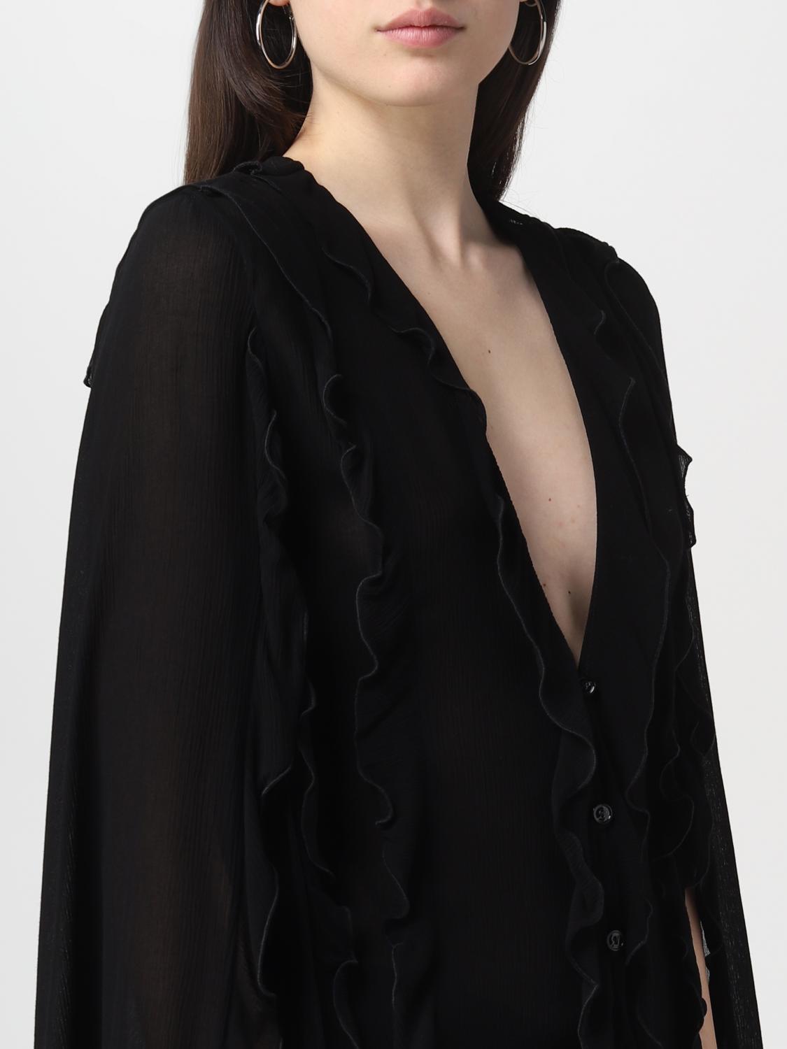 BLUMARINE CAMICIA: Camicia Blumarine in viscosa, Nero - Img 5