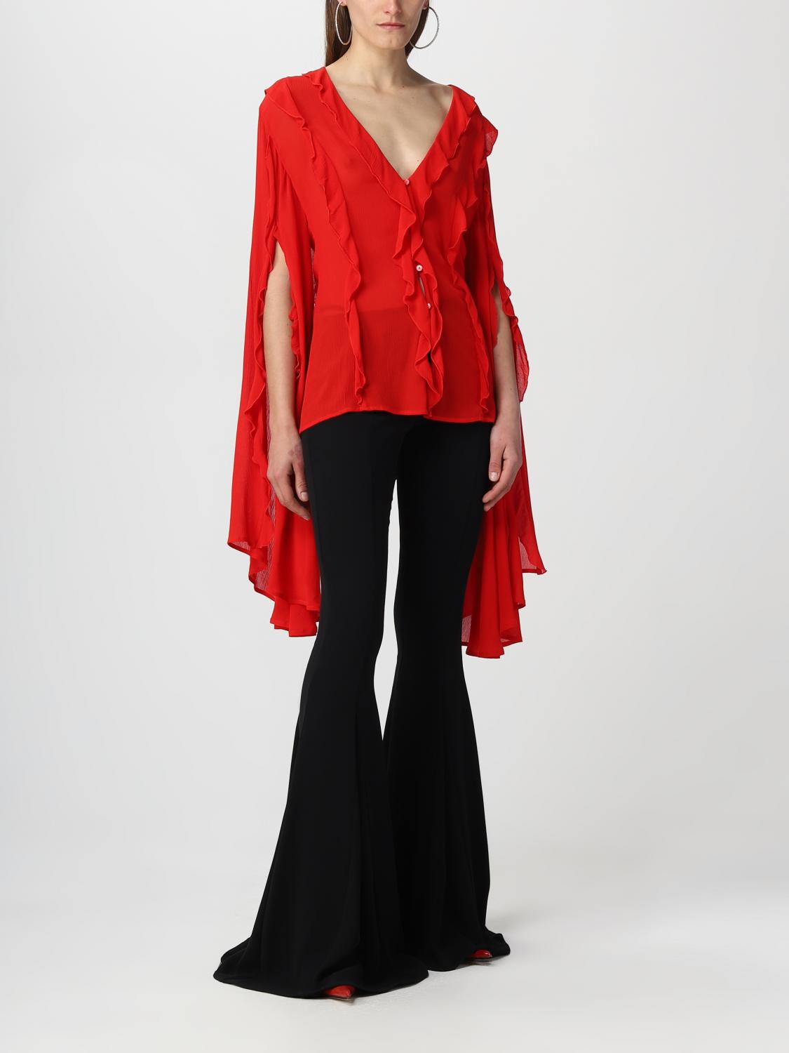 BLUMARINE CAMICIA: Camicia Blumarine in viscosa, Rosso - Img 2