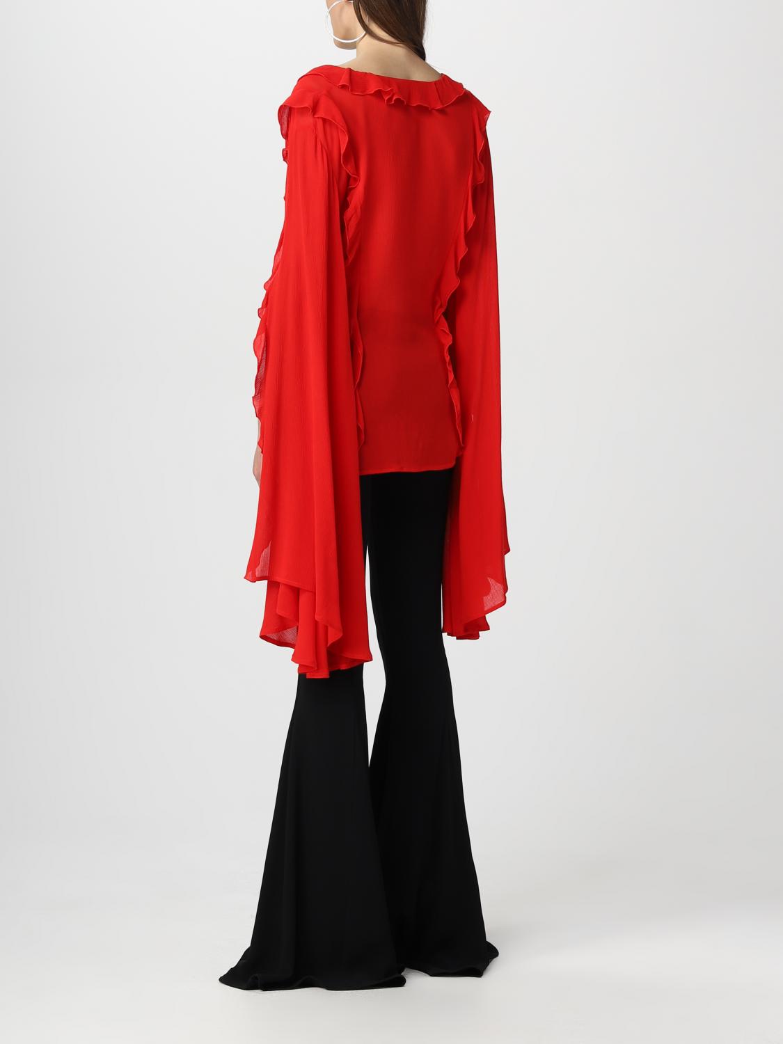 BLUMARINE CAMICIA: Camicia Blumarine in viscosa, Rosso - Img 3