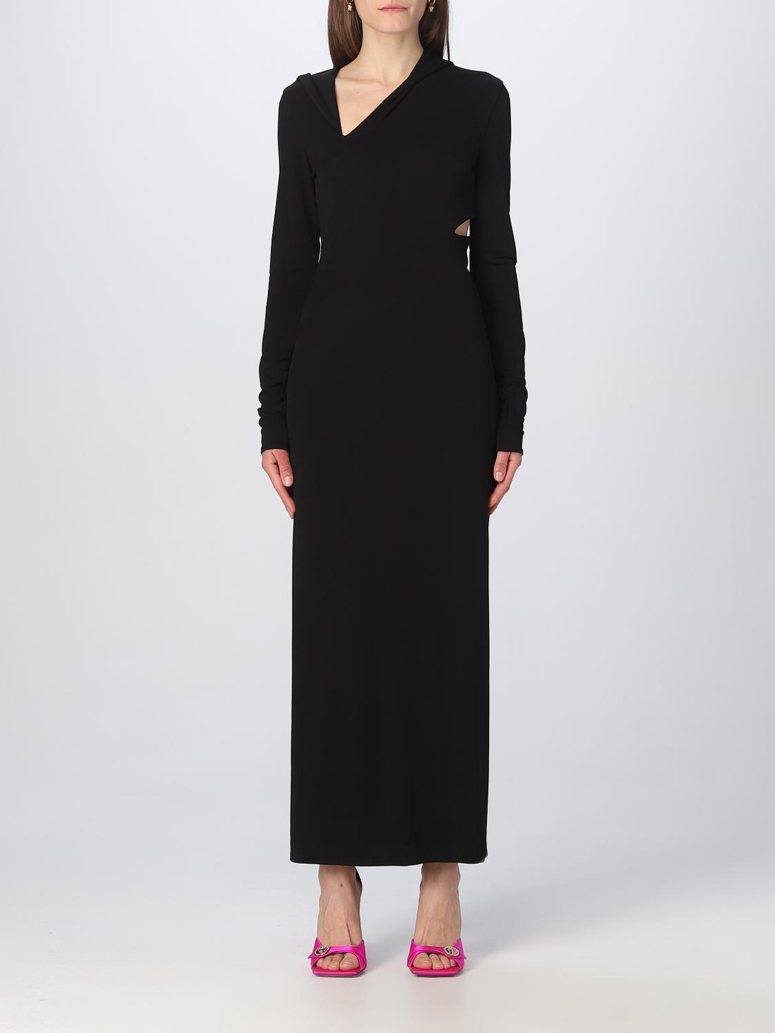 VERSACE: dress in jersey - Black Versace dress 1010000 1A01253 online