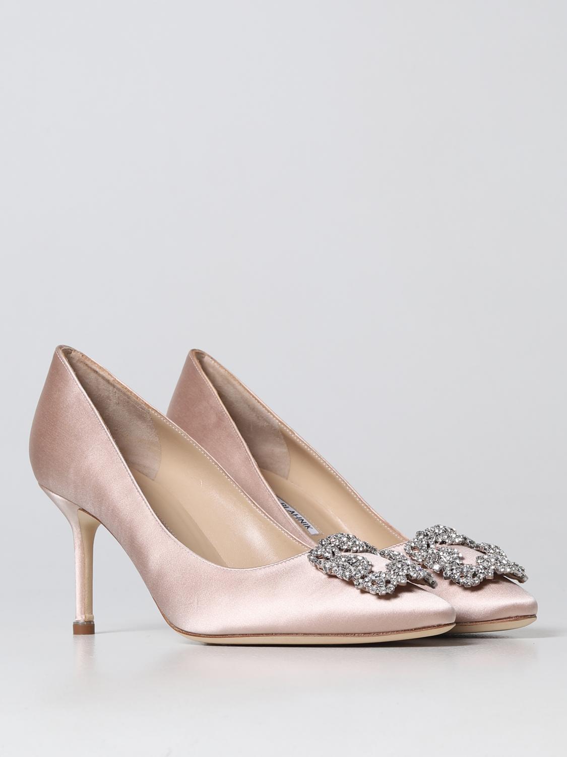 MANOLO BLAHNIK PUMP: Hangisi Manolo Blahnik décolleté in satin, Blush Pink - Img 2