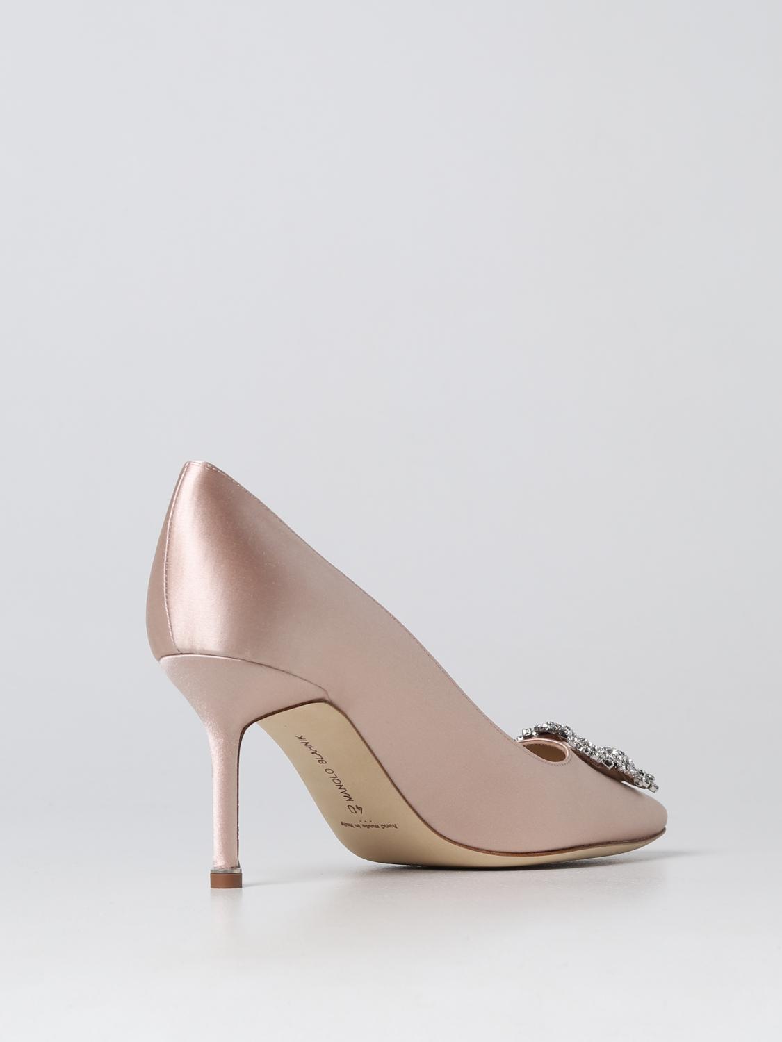 MANOLO BLAHNIK PUMP: Hangisi Manolo Blahnik décolleté in satin, Blush Pink - Img 3