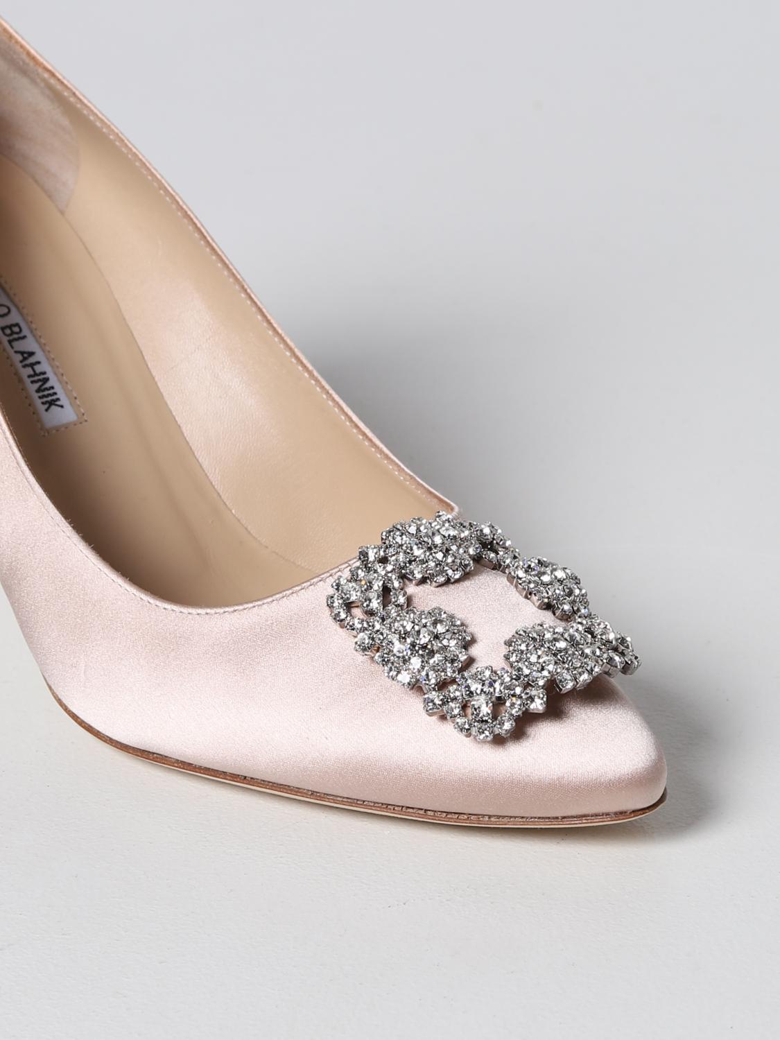 MANOLO BLAHNIK PUMP: Hangisi Manolo Blahnik décolleté in satin, Blush Pink - Img 4
