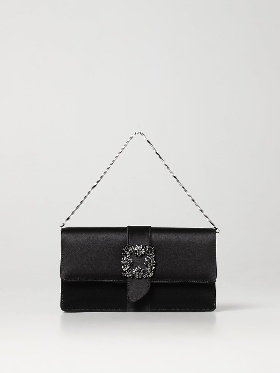 Manolo Blahnik bag in satin - Black | 9XX07920037 | GIGLIO.COM