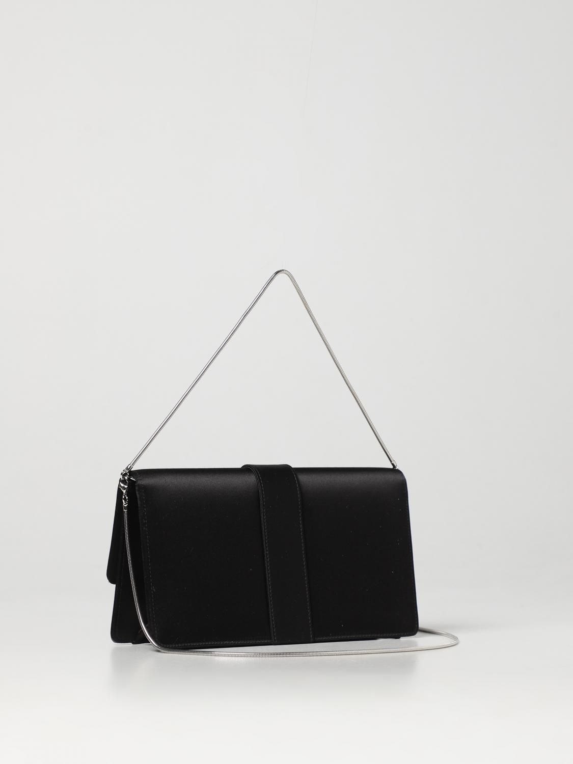 Manolo Blahnik bag in satin - Black | 9XX07920037 | GIGLIO.COM