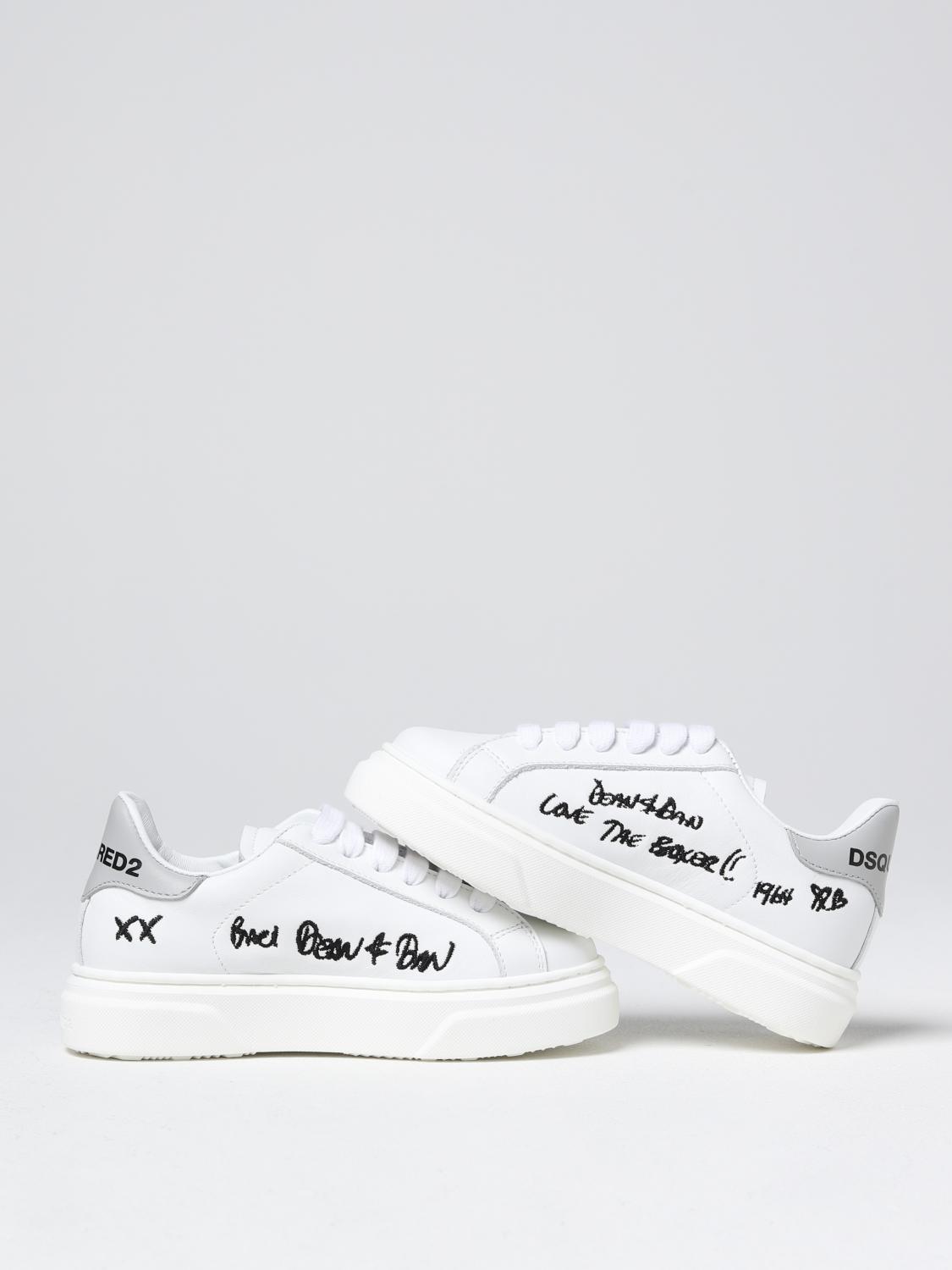 DSQUARED2 SNEAKERS: Schuhe kinder Dsquared2 Junior, Weiss 1 - Img 4