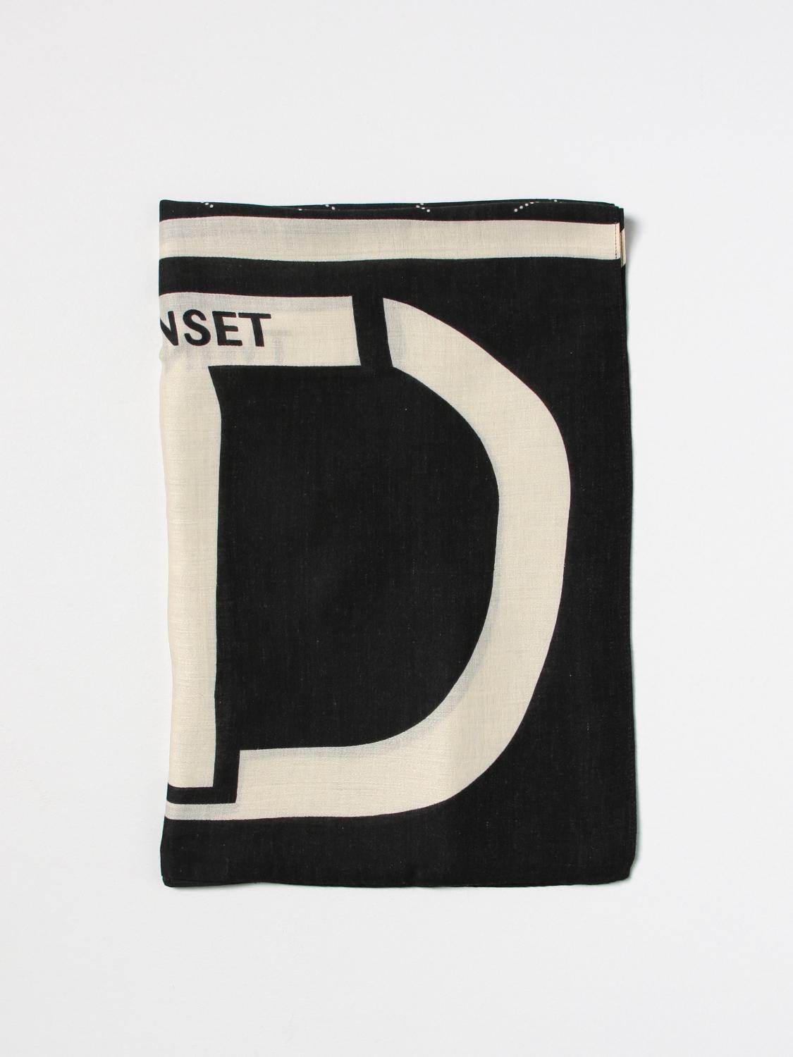 TWINSET SCHAL: Seidentuch damen Twinset, Schwarz - Img 1
