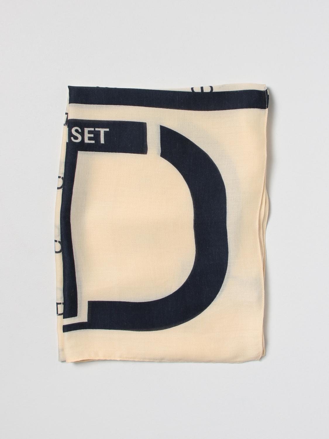 TWINSET SCIARPA: Foulard Twinset in misto cotone, Blue - Img 1