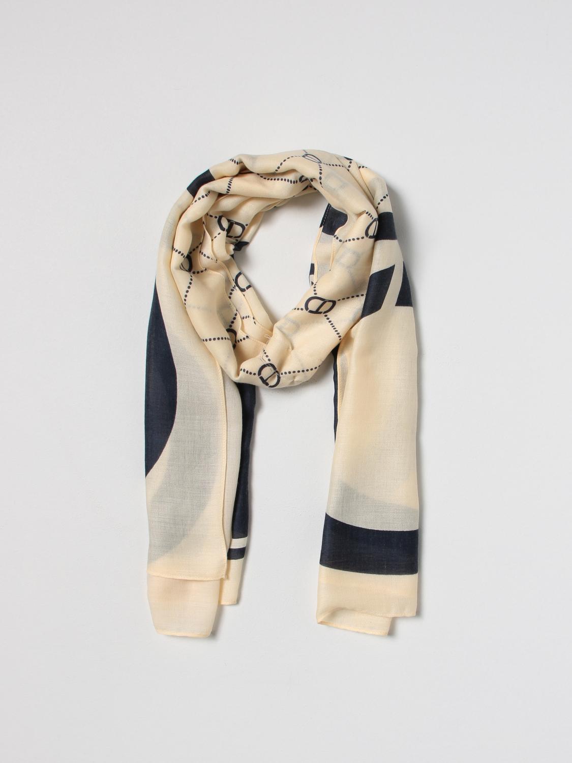 TWINSET SCIARPA: Foulard Twinset in misto cotone, Blue - Img 2