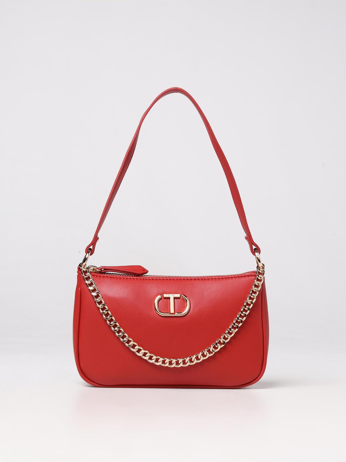 TWINSET BORSA MINI: Borsa Twinset in pelle sintetica, Rosso - Img 1
