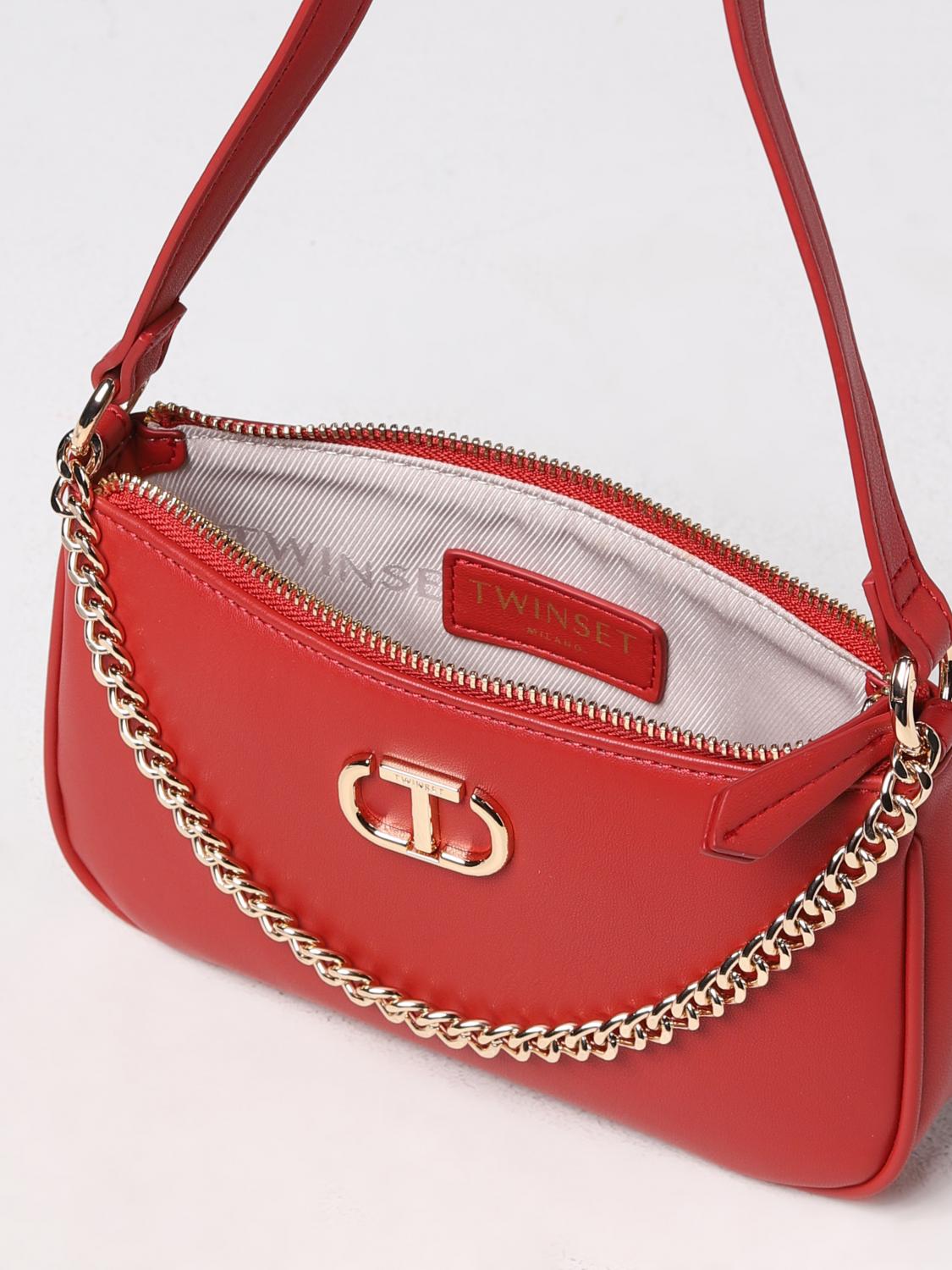 TWINSET BORSA MINI: Borsa Twinset in pelle sintetica, Rosso - Img 3
