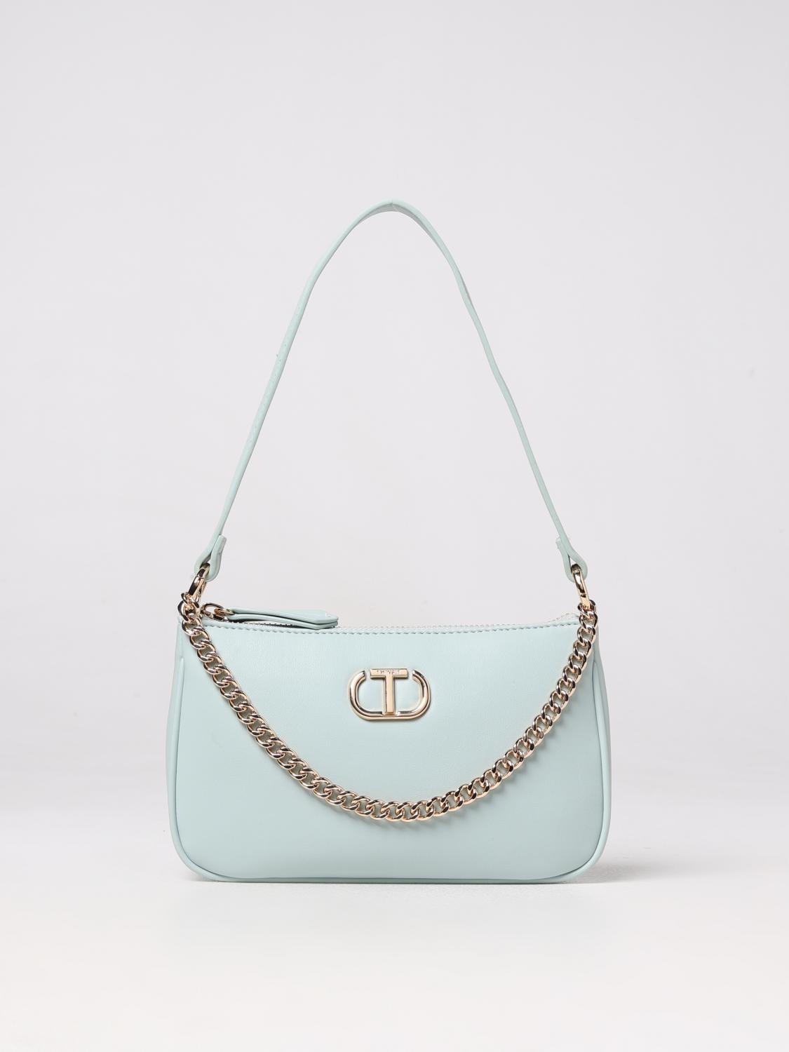TWINSET BORSA MINI: Borsa Twinset in pelle sintetica, Menta - Img 1