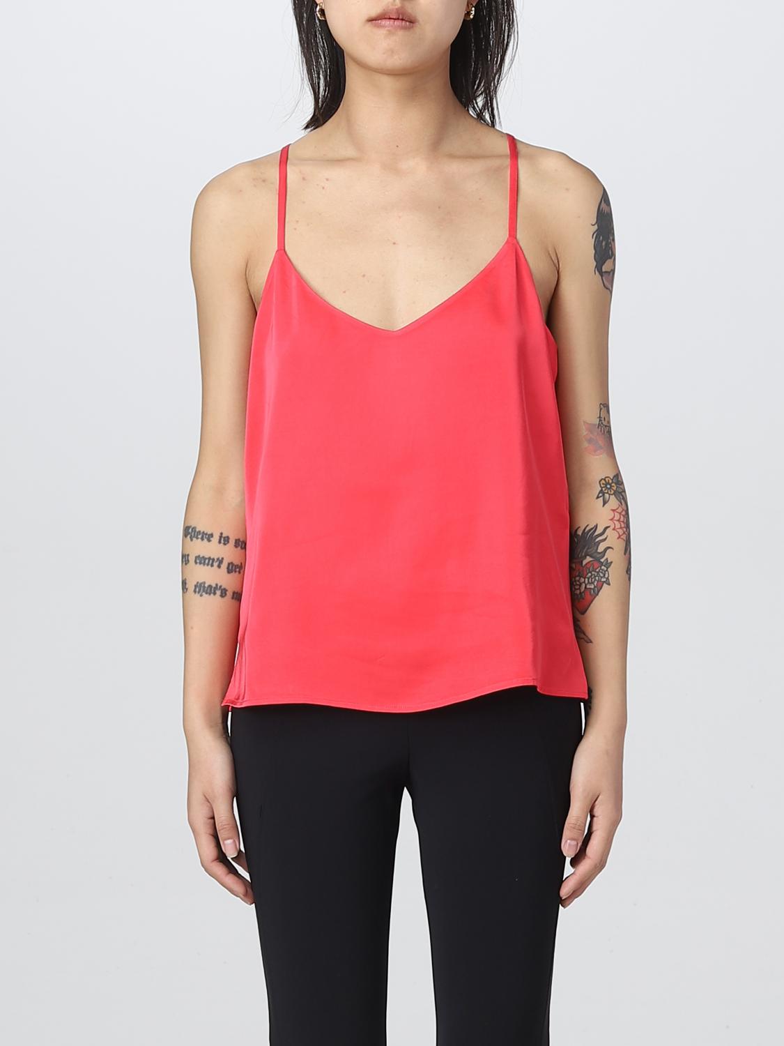 TWINSET TOP: Top Twinset in misto viscosa, Fuxia - Img 1