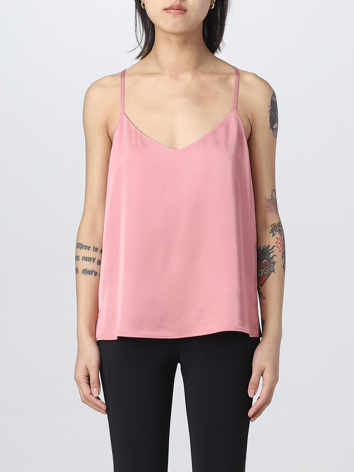 TWINSET TOP: Top Twinset in misto viscosa, Rosa - Img 1
