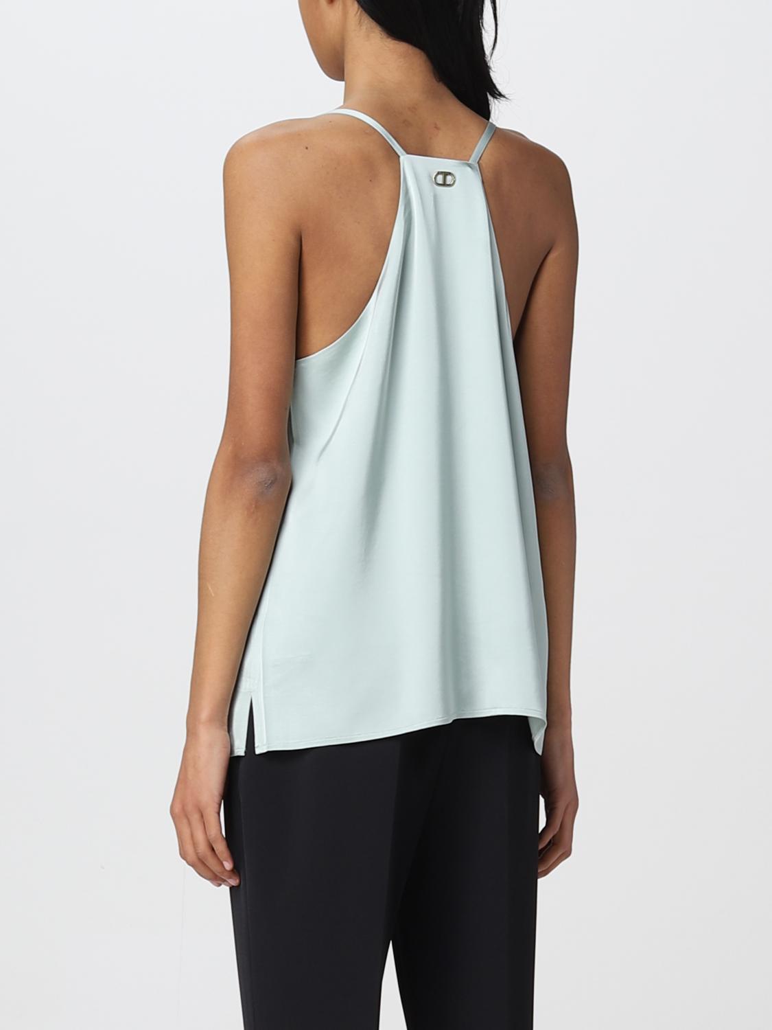 TWINSET TOP: Twinset top in viscose blend, Mint - Img 2