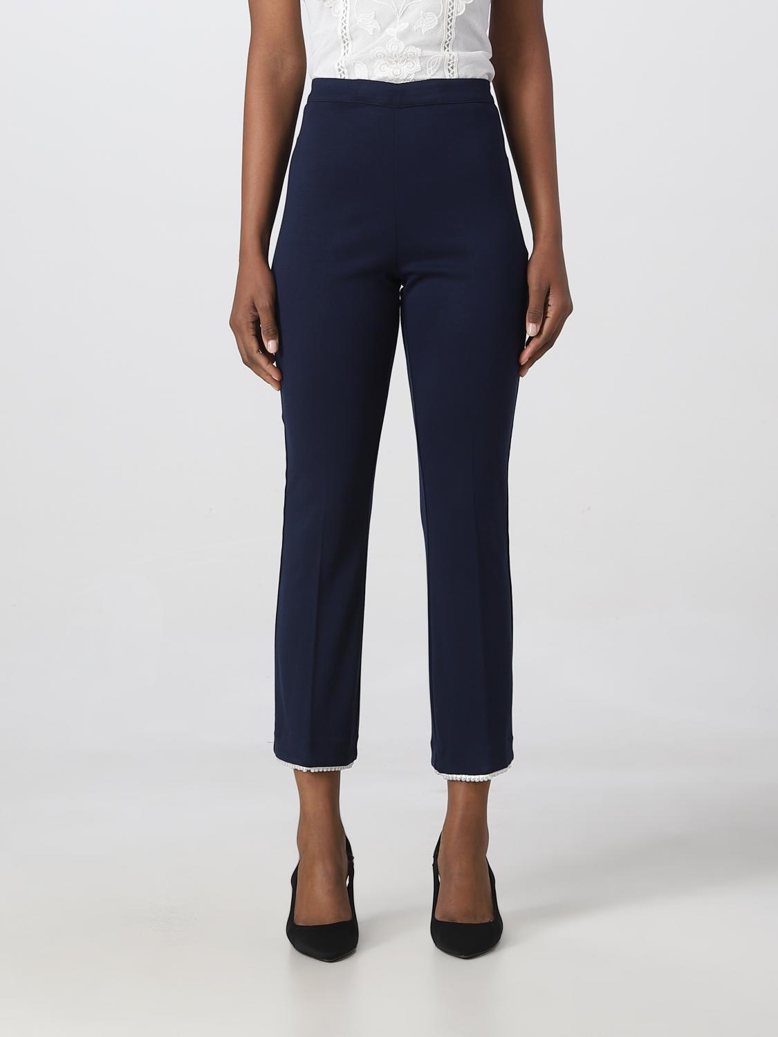 TWINSET パンツ: パンツ レディース Twinset, ブルー - Img 1