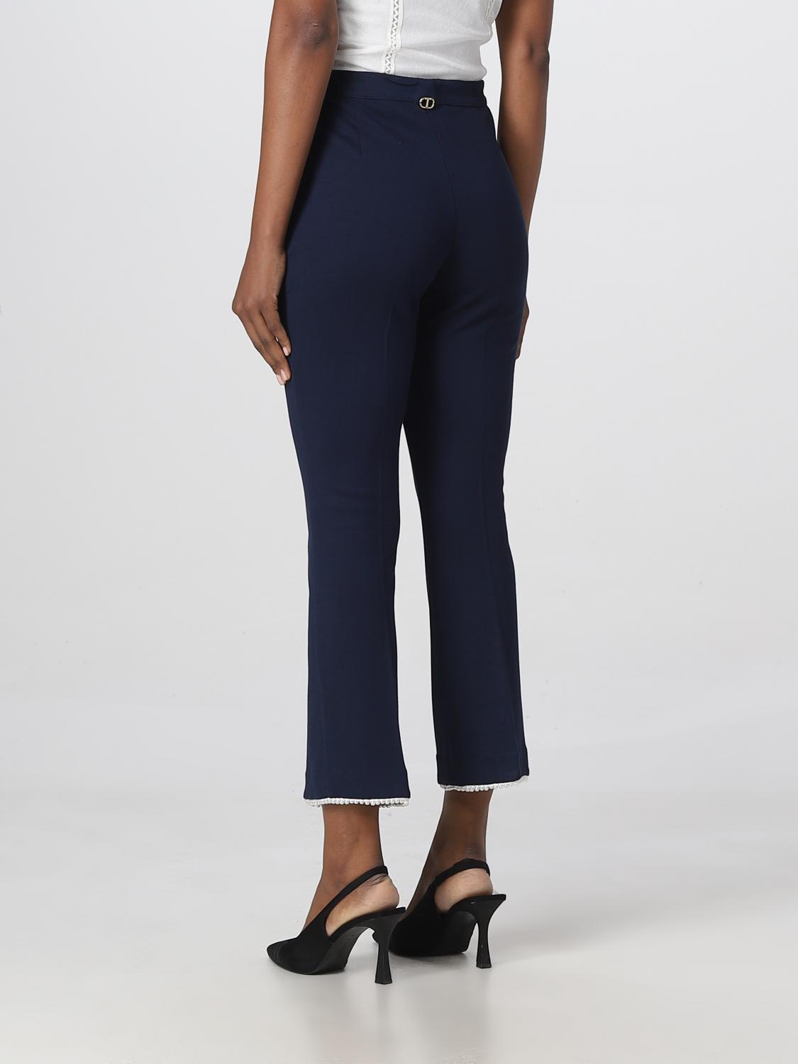 TWINSET パンツ: パンツ レディース Twinset, ブルー - Img 2