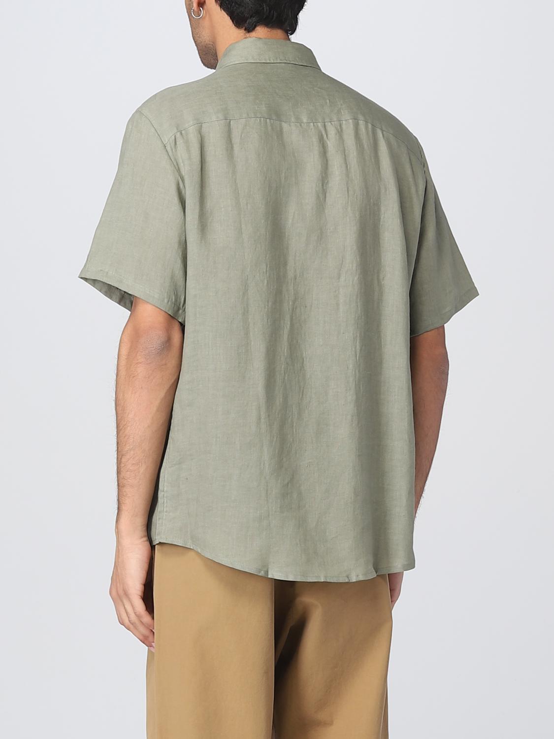 A.P.C. CAMICIA: Camicia A.P.C. in lino, Verde - Img 3