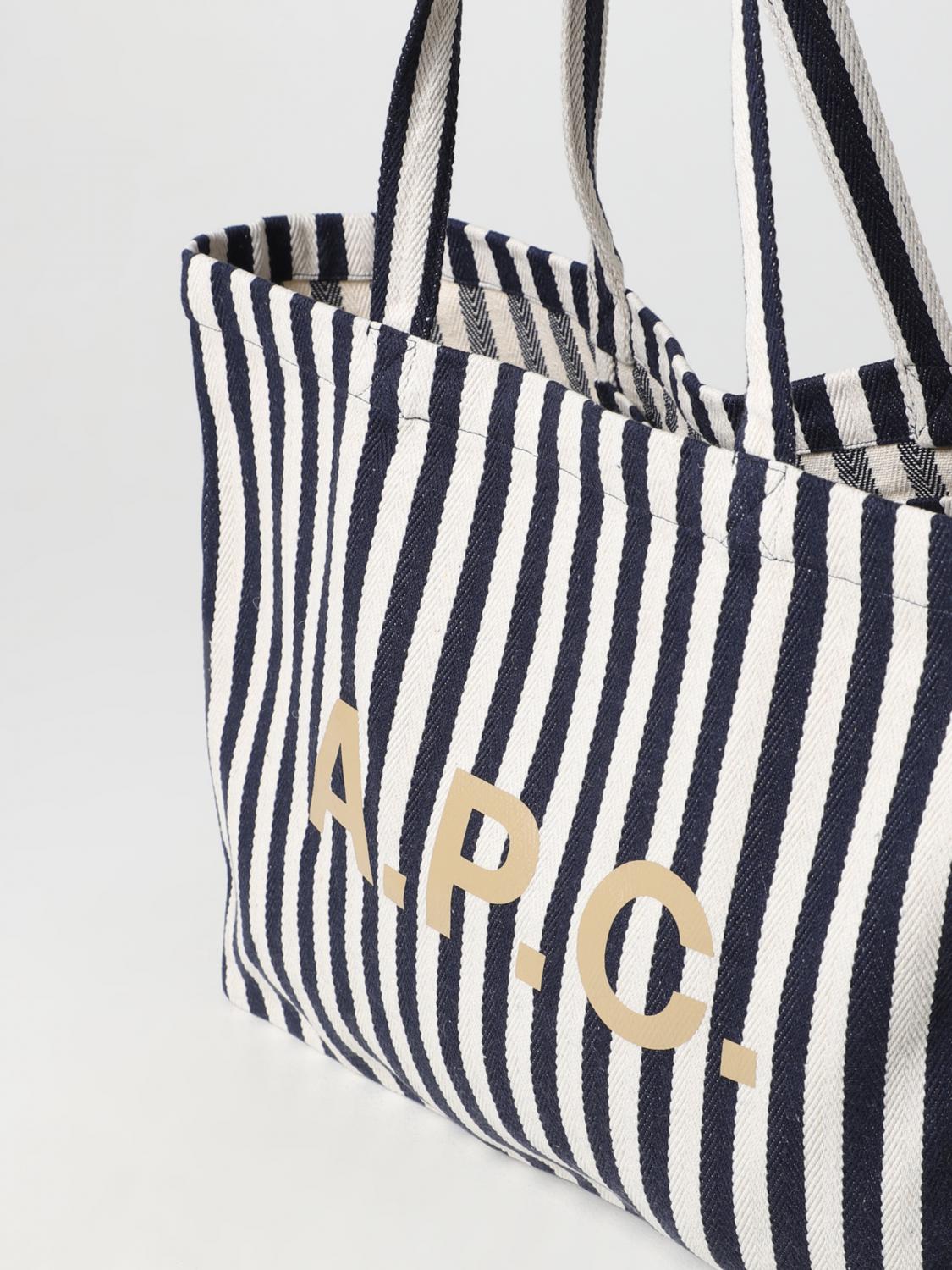 A.P.C. BOLSO TOTE: Bolso de hombro mujer A.P.C., Azul Oscuro - Img 3