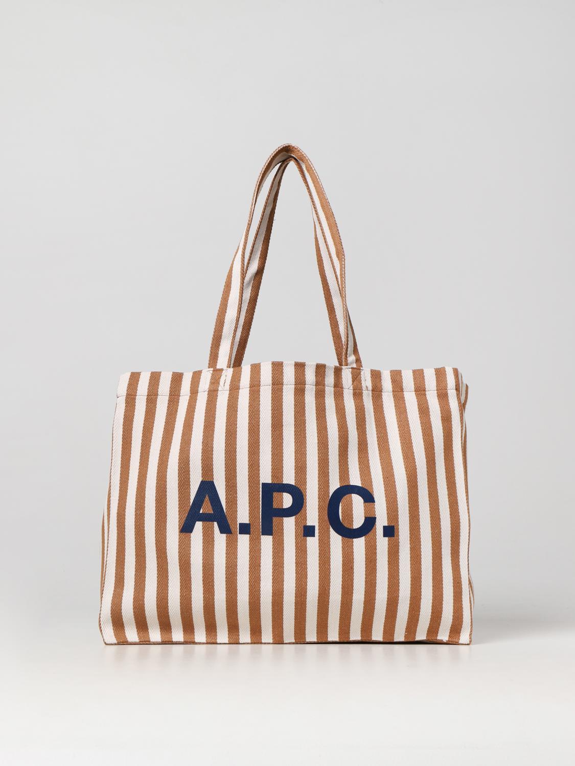 A.P.C. BORSA TOTE: Borsa Diane A.P.C. in canvas, Marrone - Img 1