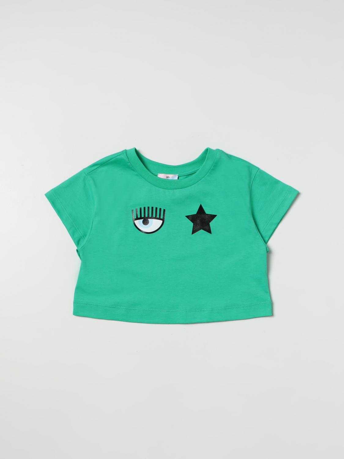 CHIARA FERRAGNI T-SHIRT: T-shirt kids Chiara Ferragni, Green - Img 1