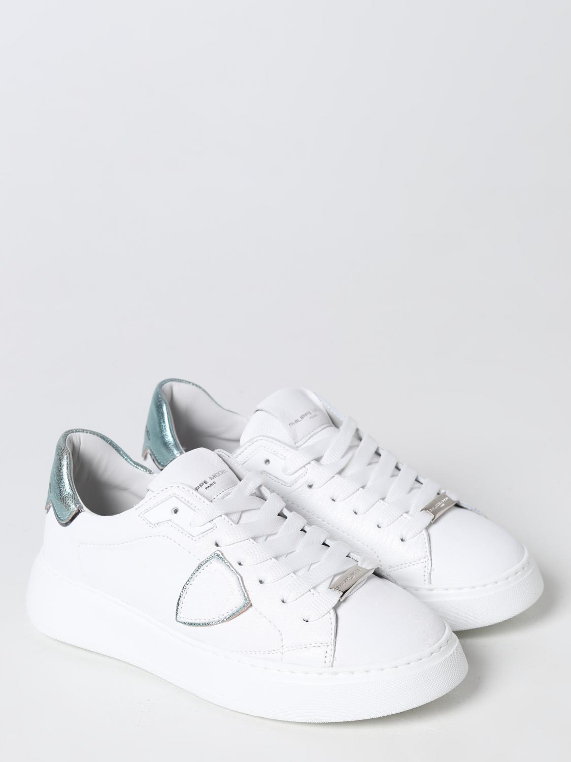 PHILIPPE MODEL BASKETS: Baskets femme Philippe Model, Eau - Img 2