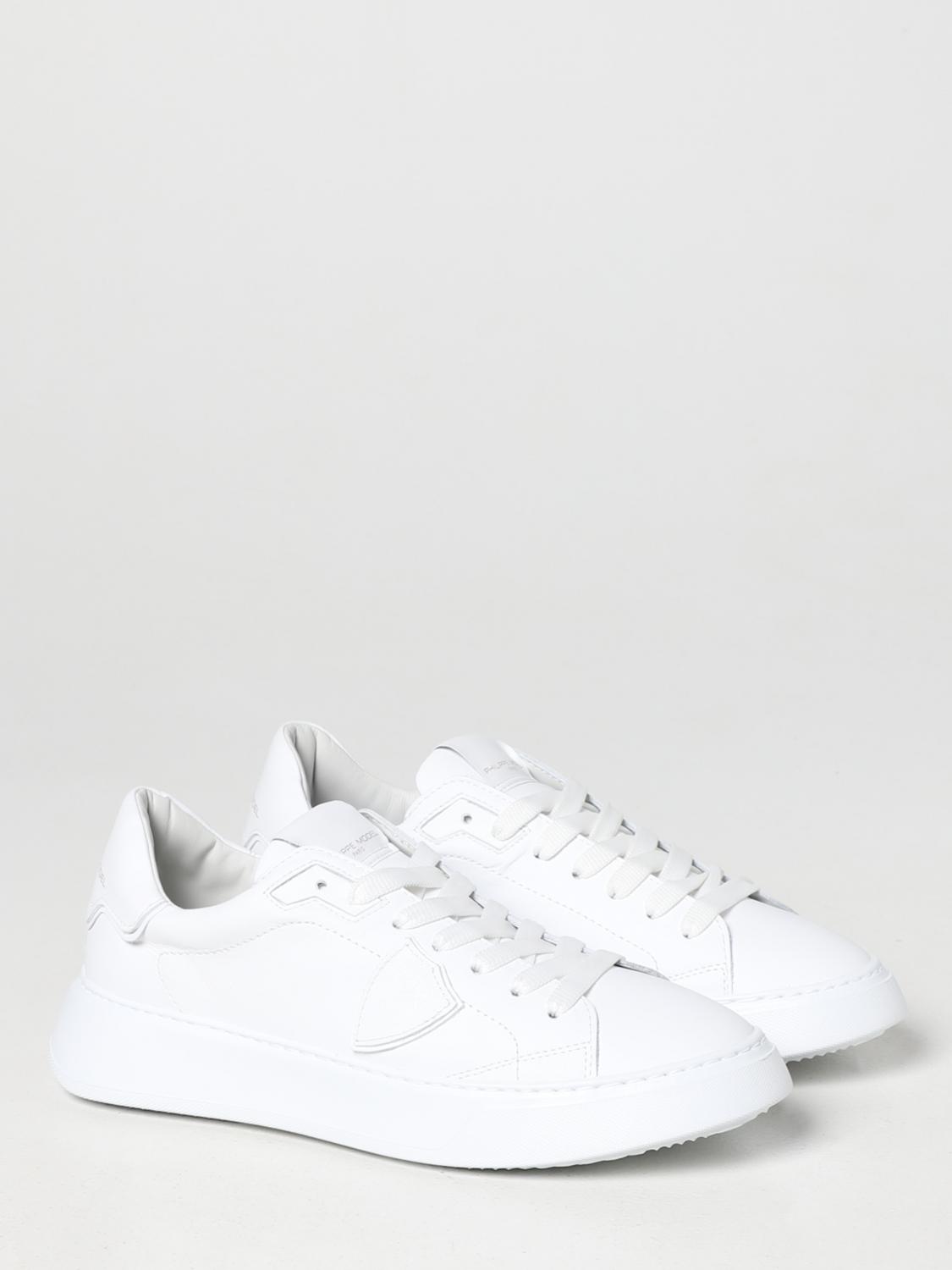 PHILIPPE MODEL SNEAKERS: Sneakers Temple Philippe Model in pelle, Bianco 1 - Img 2