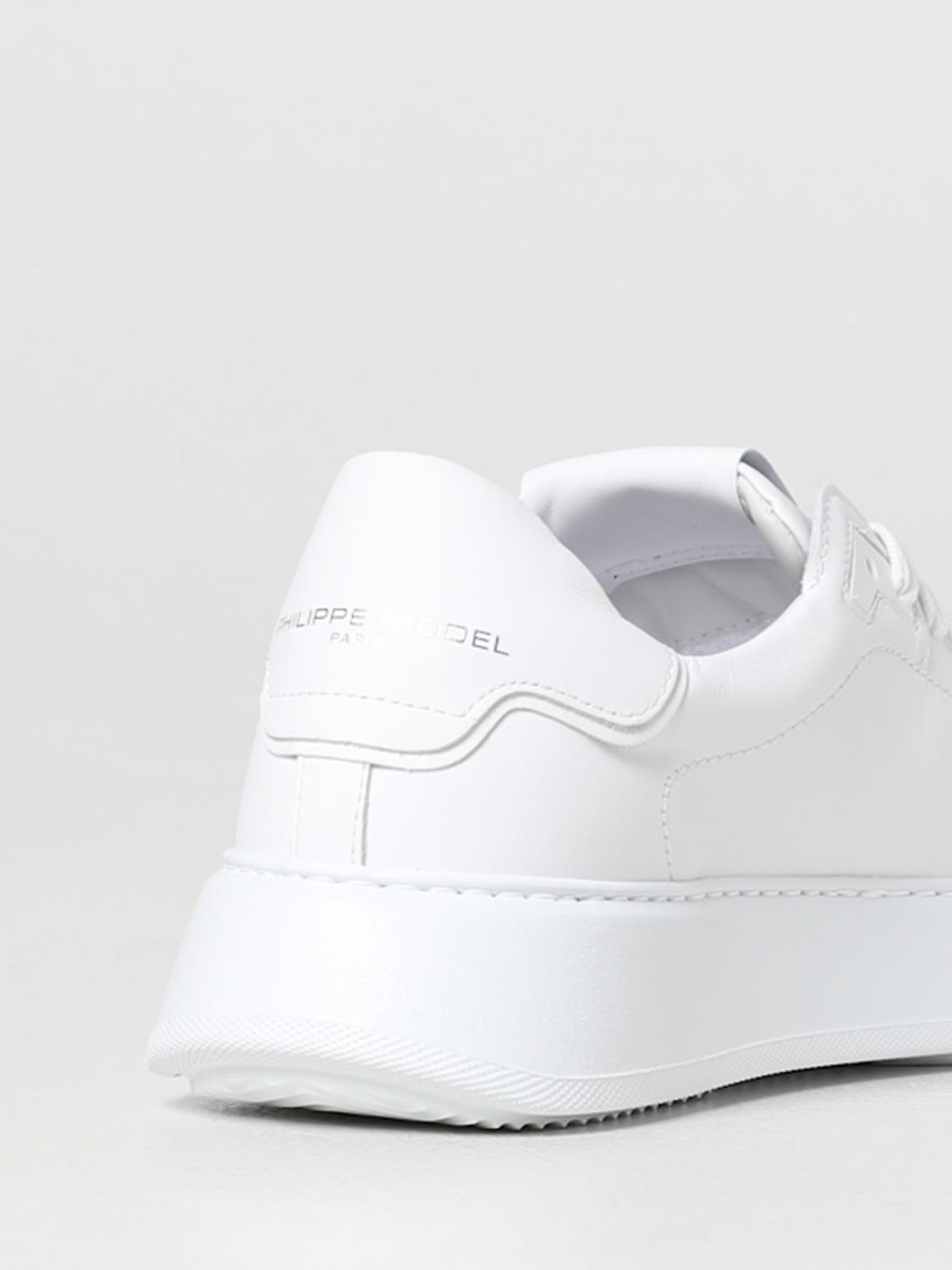 PHILIPPE MODEL SNEAKERS: Sneakers Temple Philippe Model in pelle, Bianco 1 - Img 3